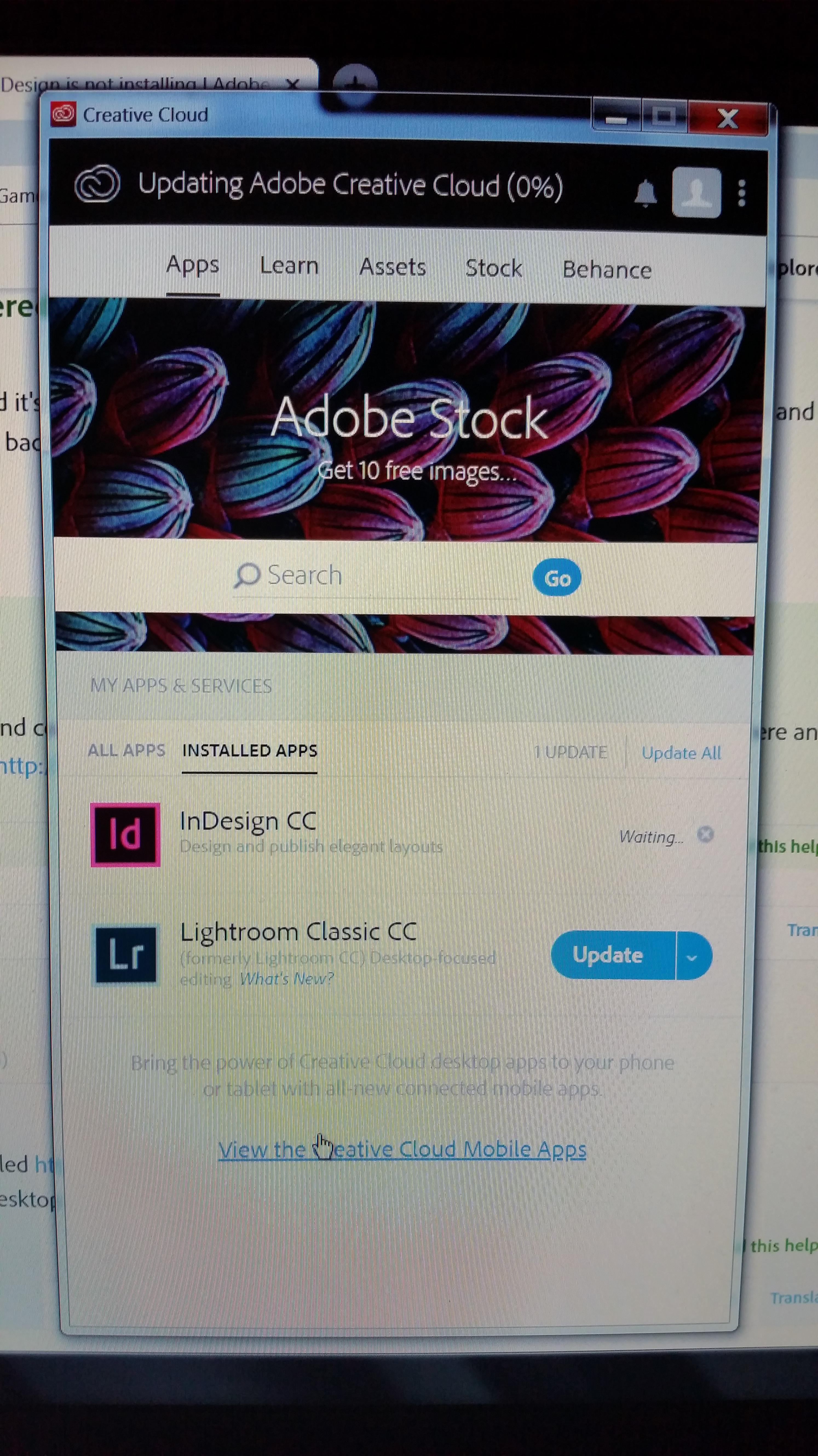 Why does it just say waiting and does not install? I need to have