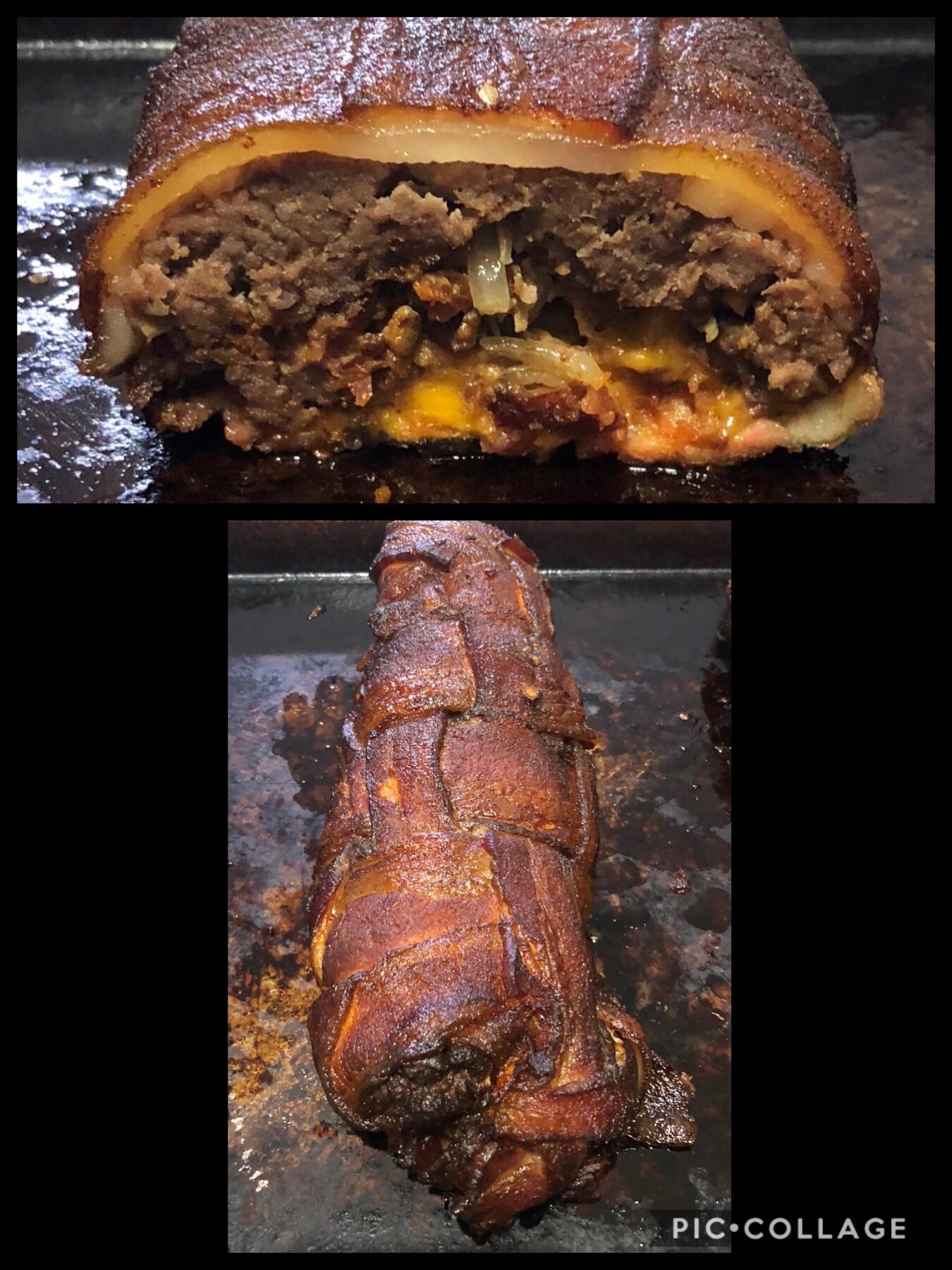 First attempt at a fatty. Hubby is deathly allergic to cheese so I made