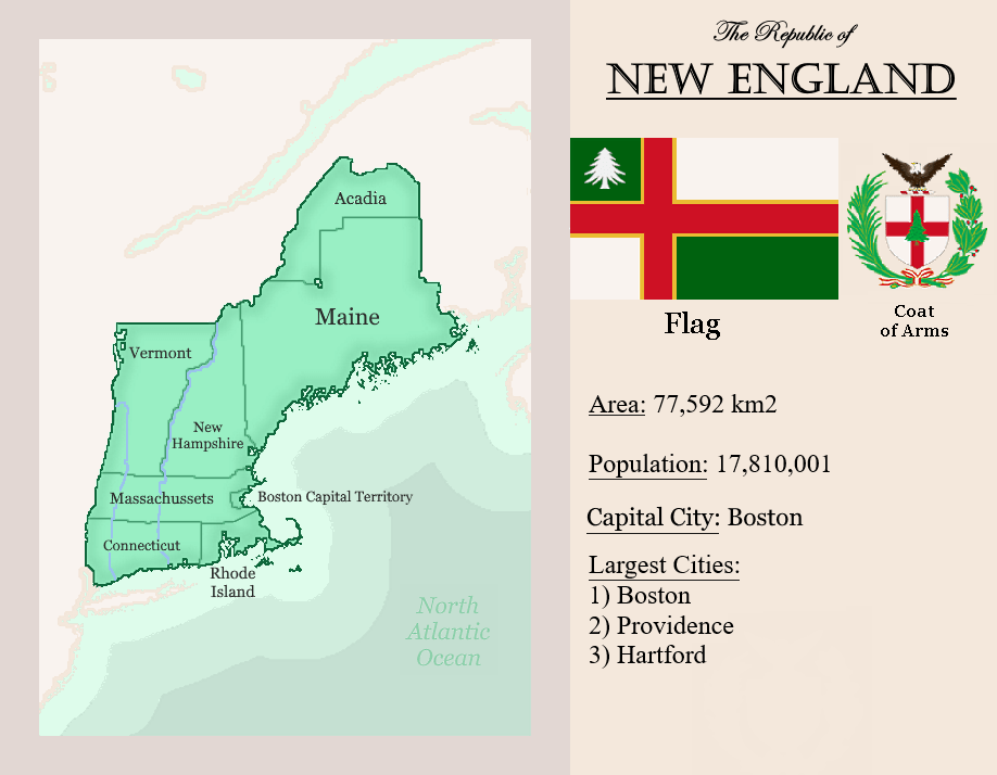 What if New England was independent r/imaginarymaps