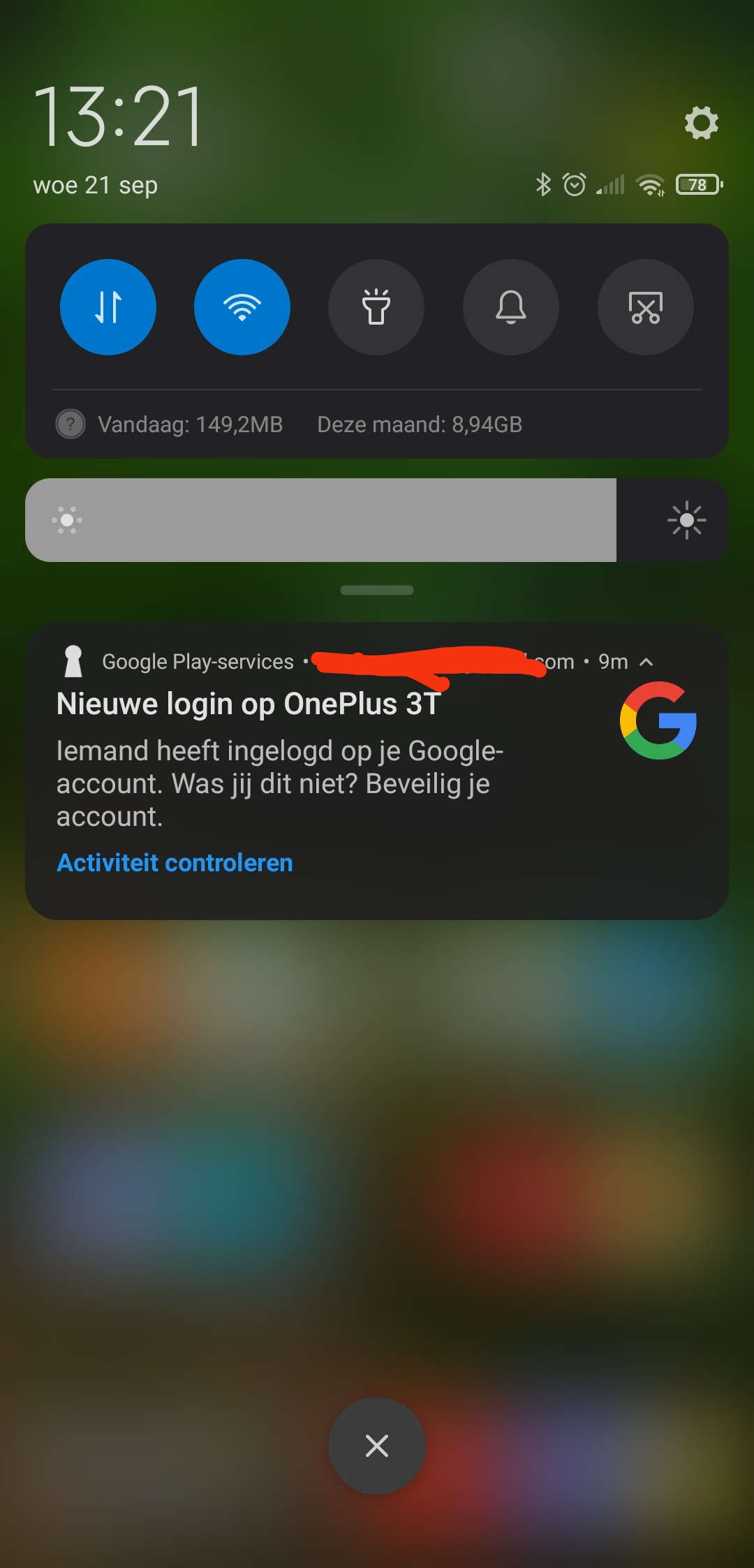 I logged into my Google account using bluestacks and my phone said a