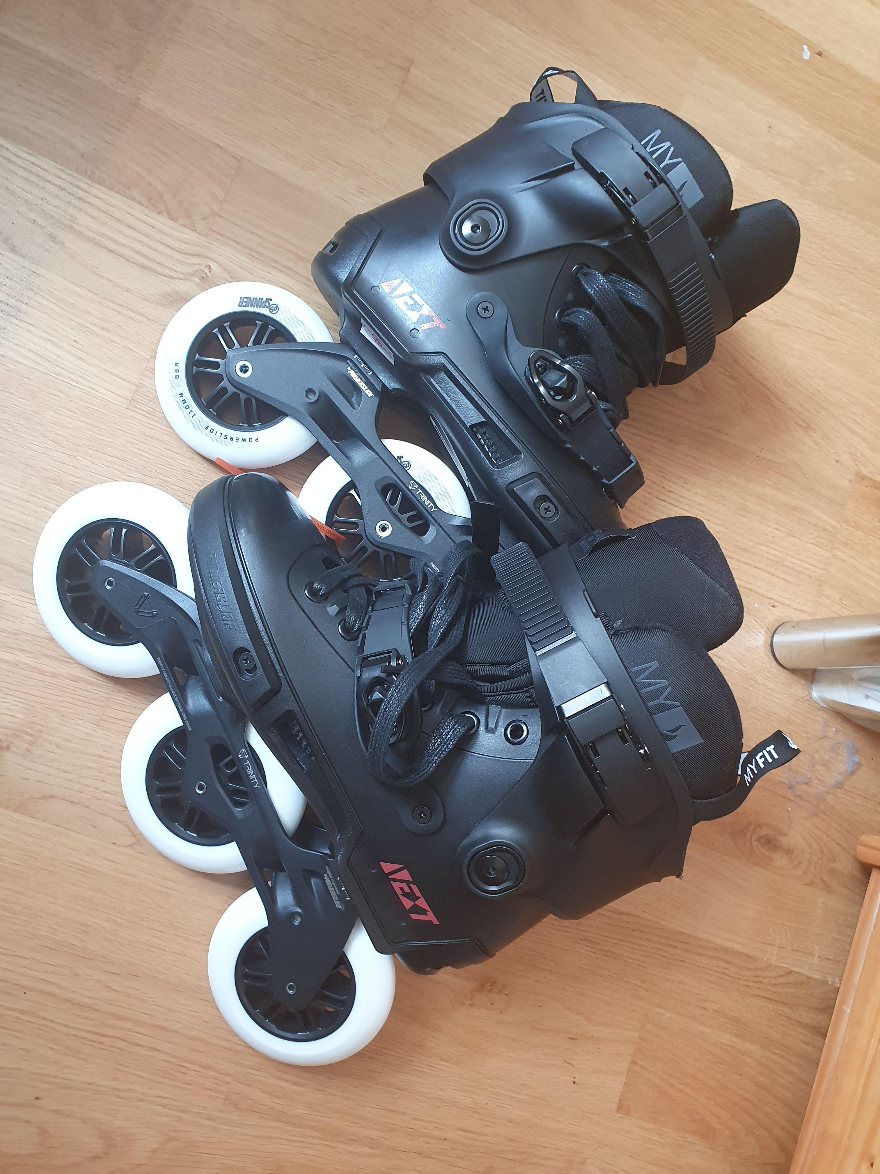 New Skate Day! So big (wheels) and so small (very tight fit). Next Core