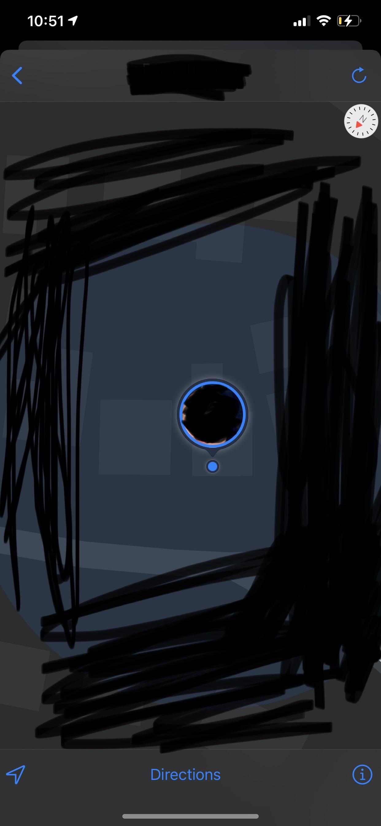 What does the circle mean on findmy? (Not the radius, the one around