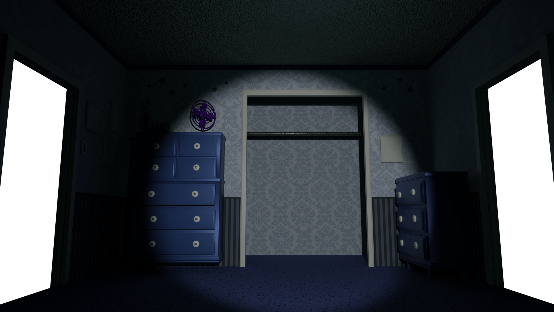 Fnaf 4 bedroom wip (blender cycles) r/fivenightsatfreddys
