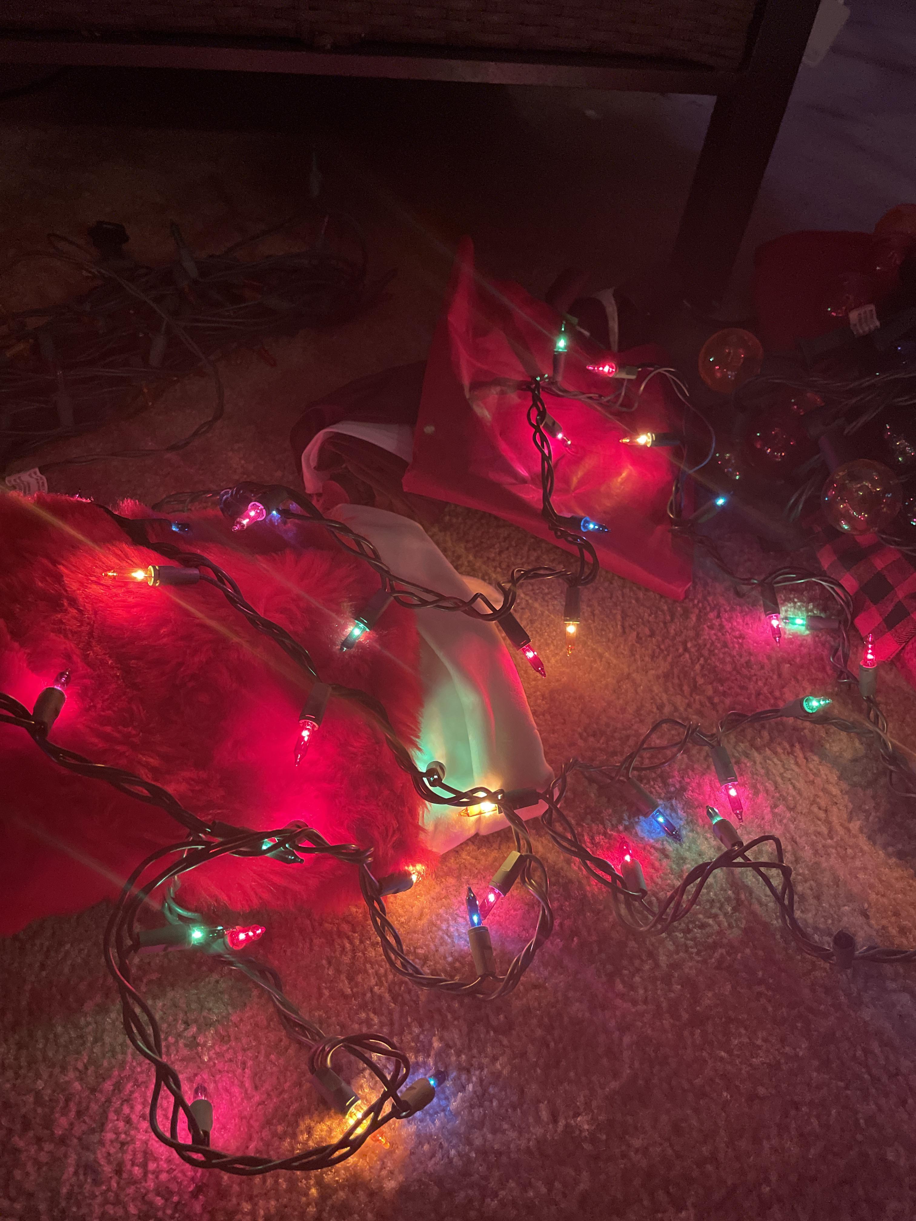 Today I finally caved and broke into my Christmas boxes to find some