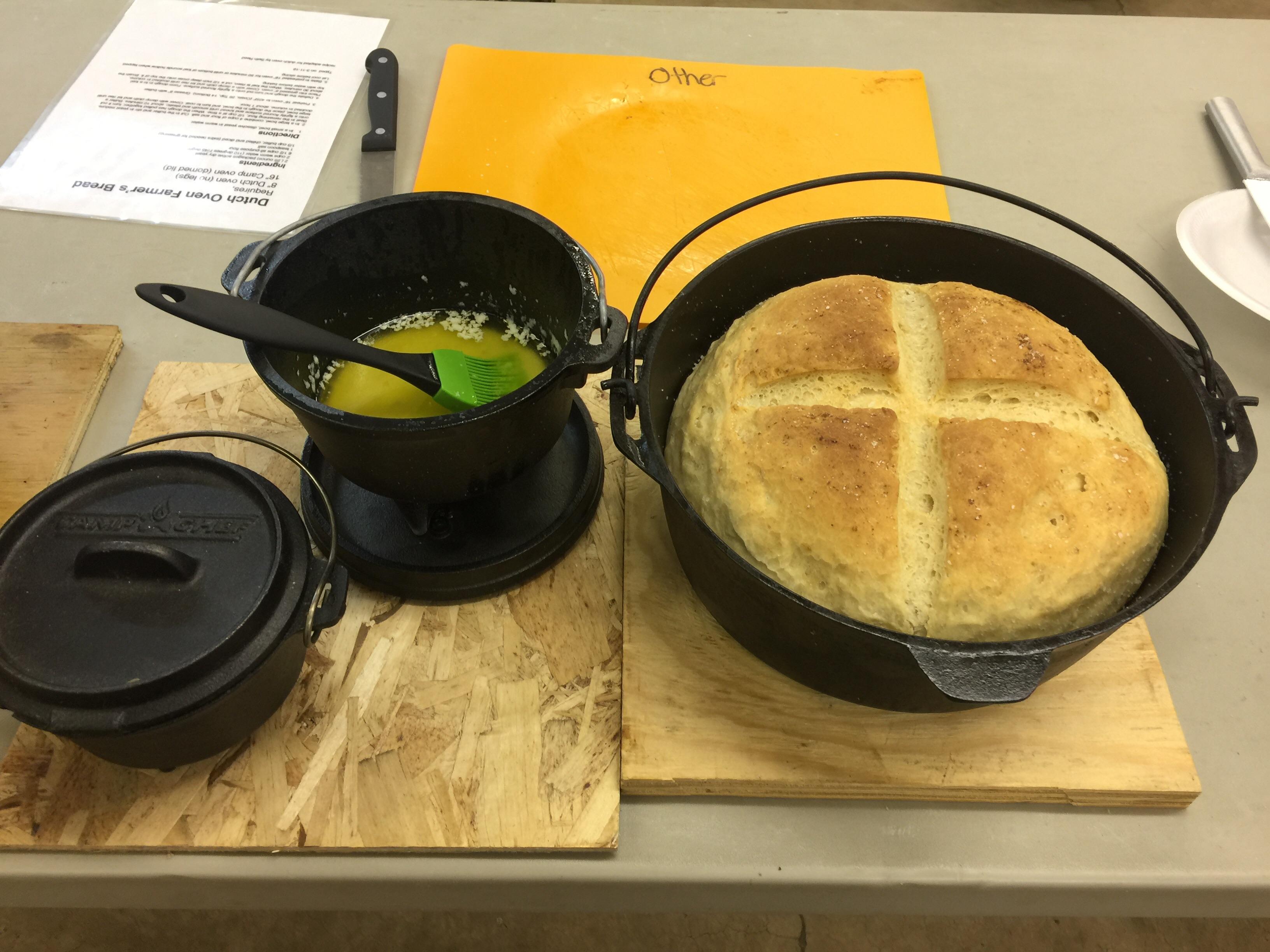 Bread in a Dutch oven inside a bigger camp oven. r/CampfireCooking
