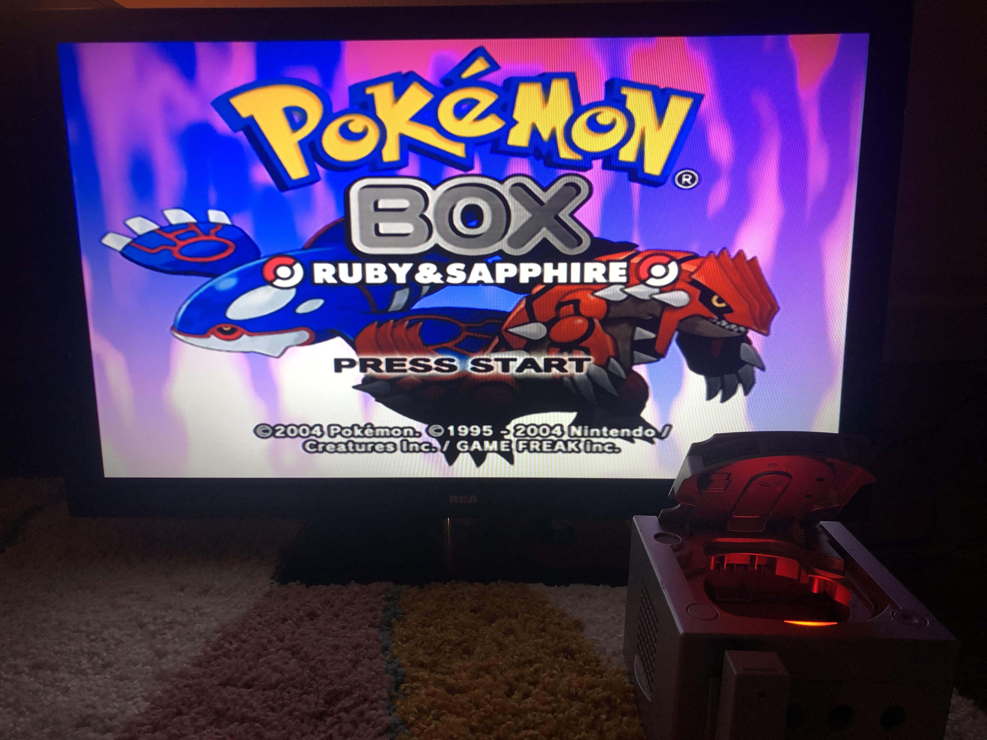 Pokémon Box running on GC Loader (2.0.0 Beta Firmware) and the latest