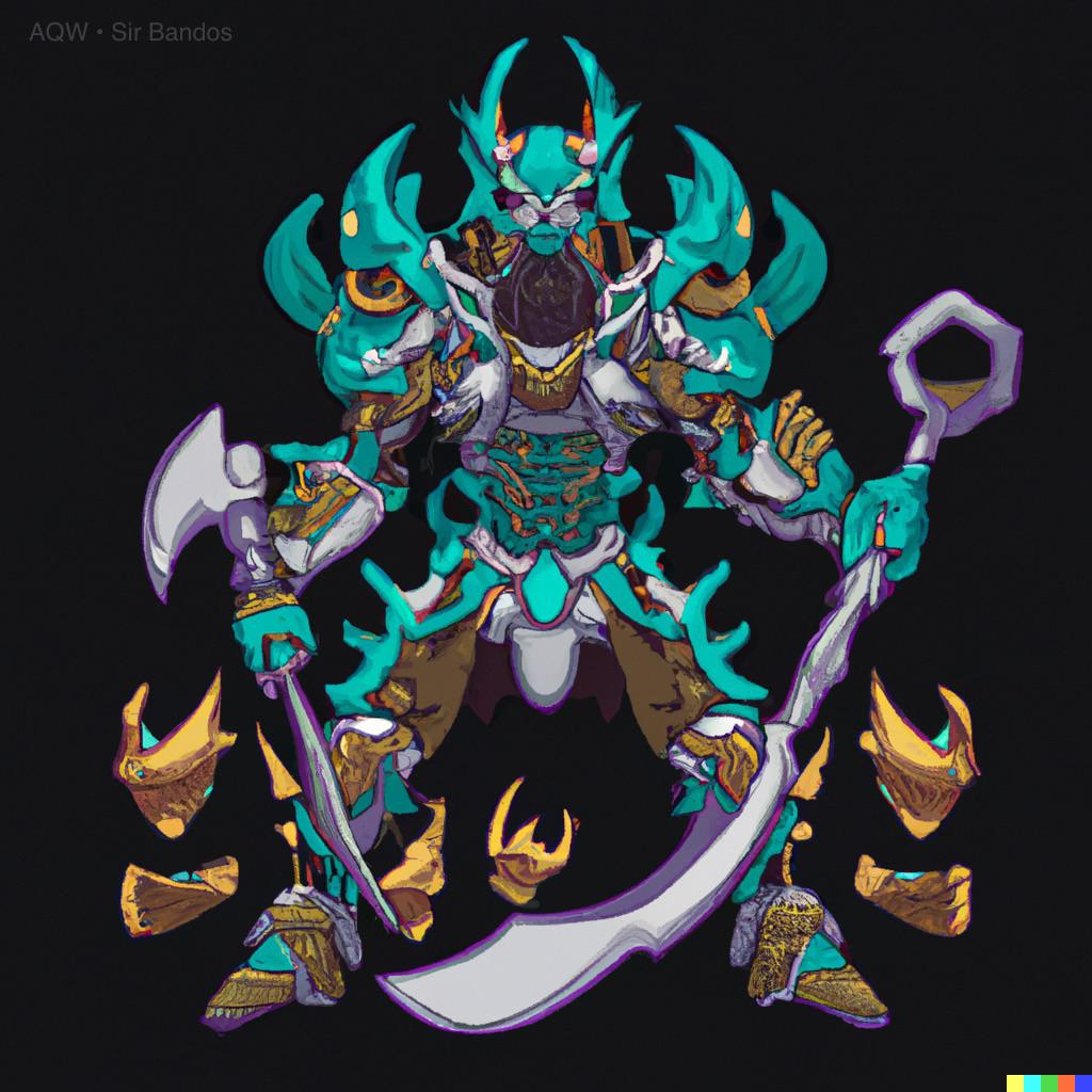 Dall•E Image Generated “AQWorlds style monster armor illustration