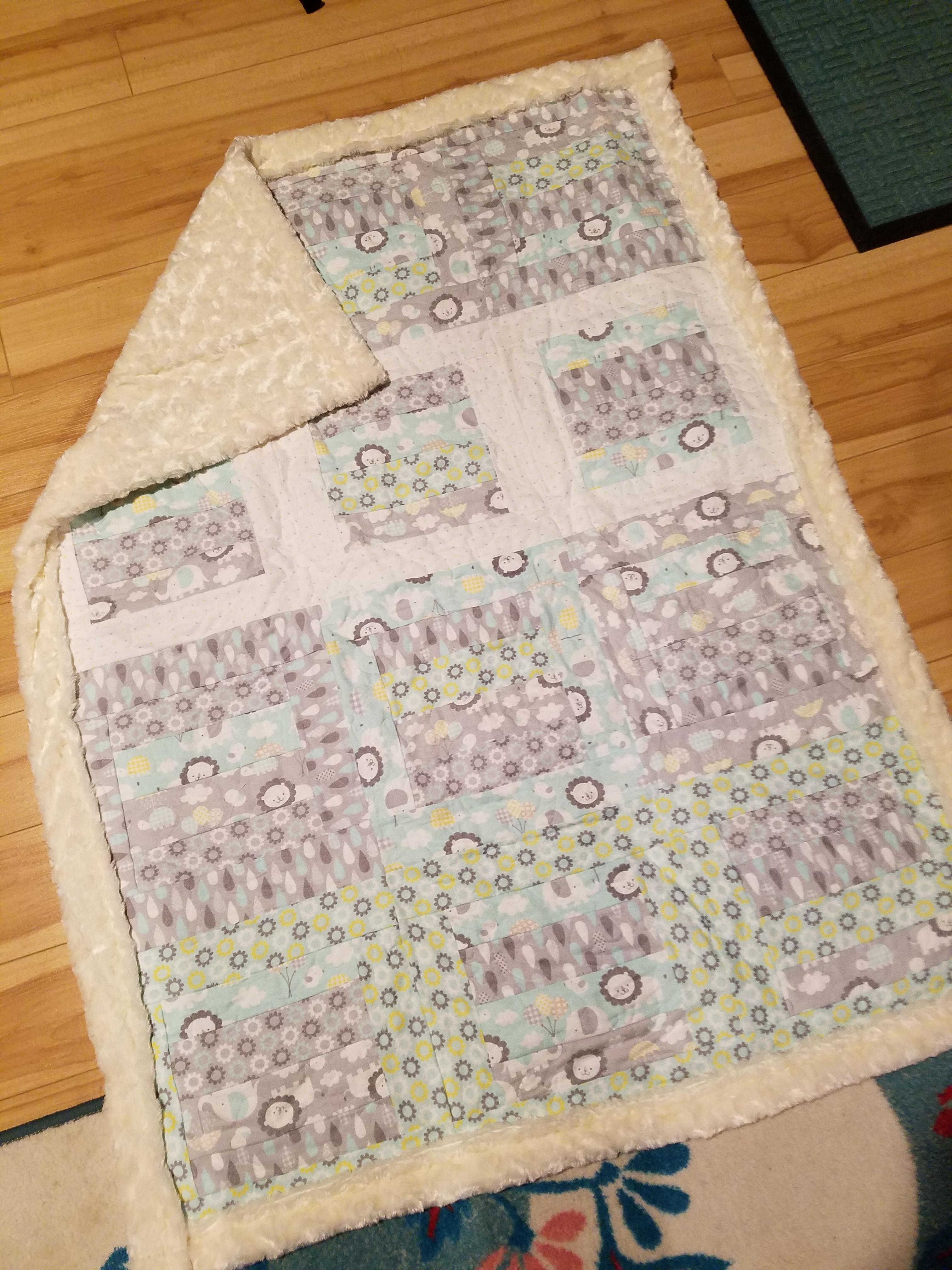 Baby quilt for new baby! Took a break from quilting for a few months and decided to make