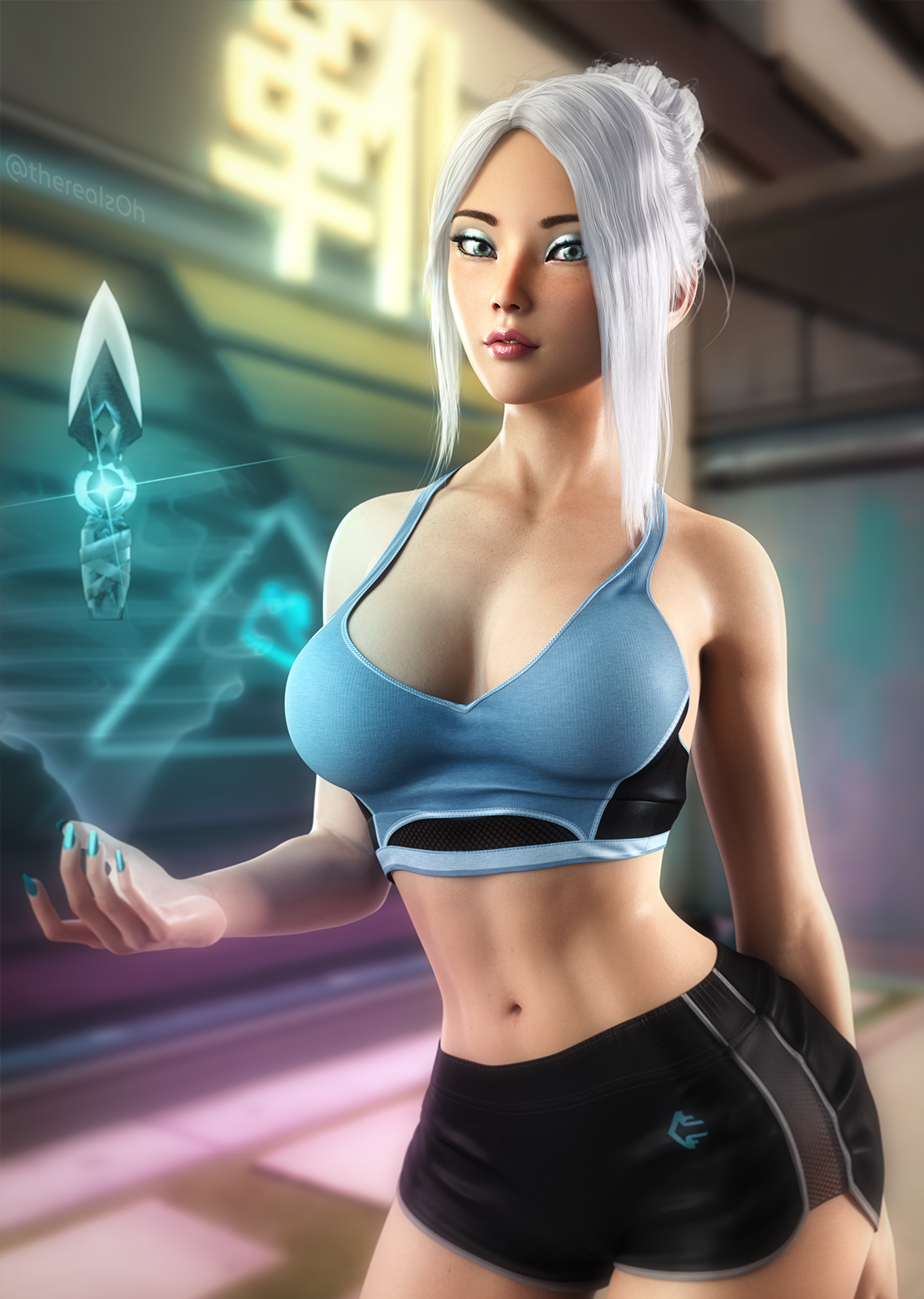 Jett in her usual pose. Naked version in comments. (therealzOh)[OC] : r