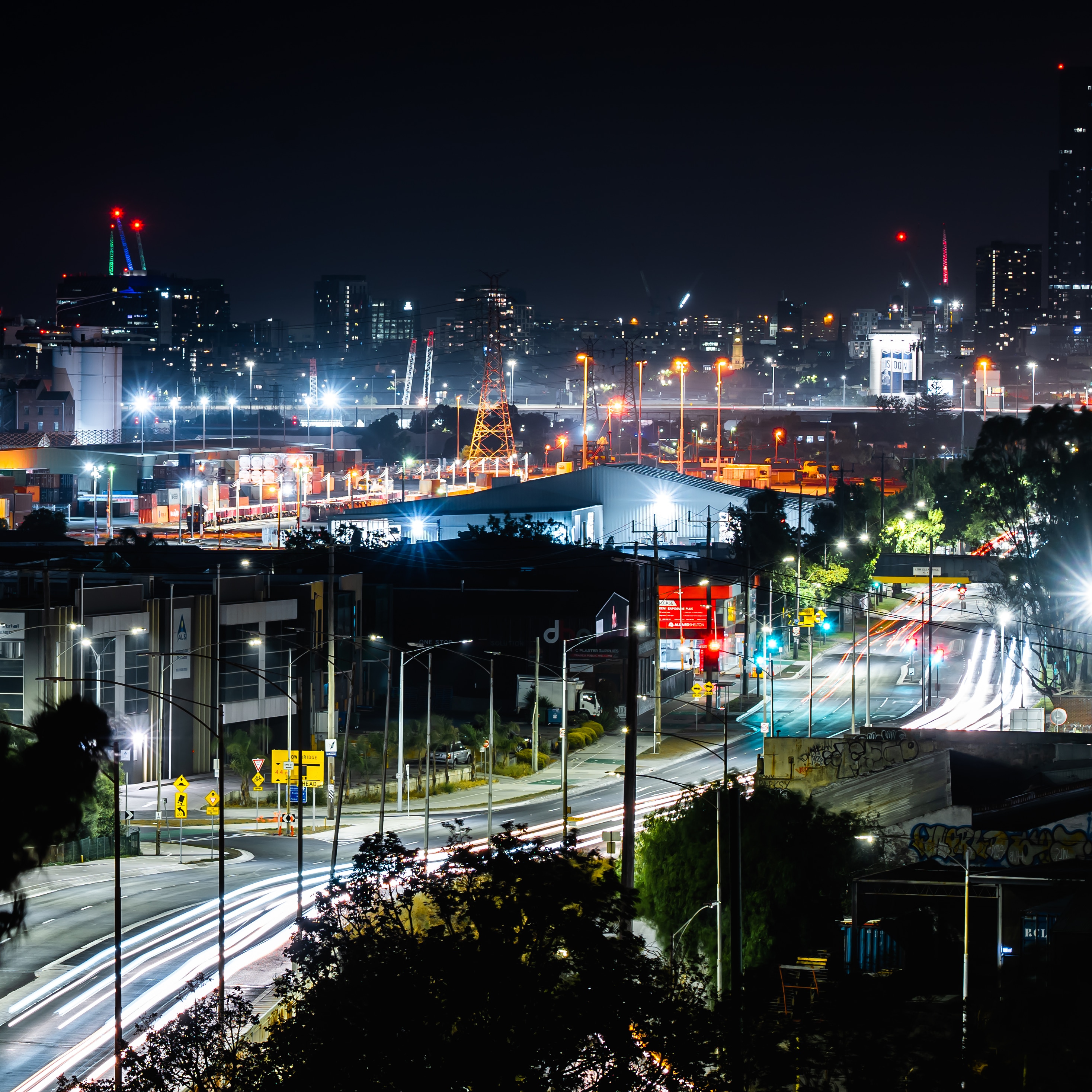 City Lights. Melbourne, Australia [2935x2935] [OC] ExposurePorn