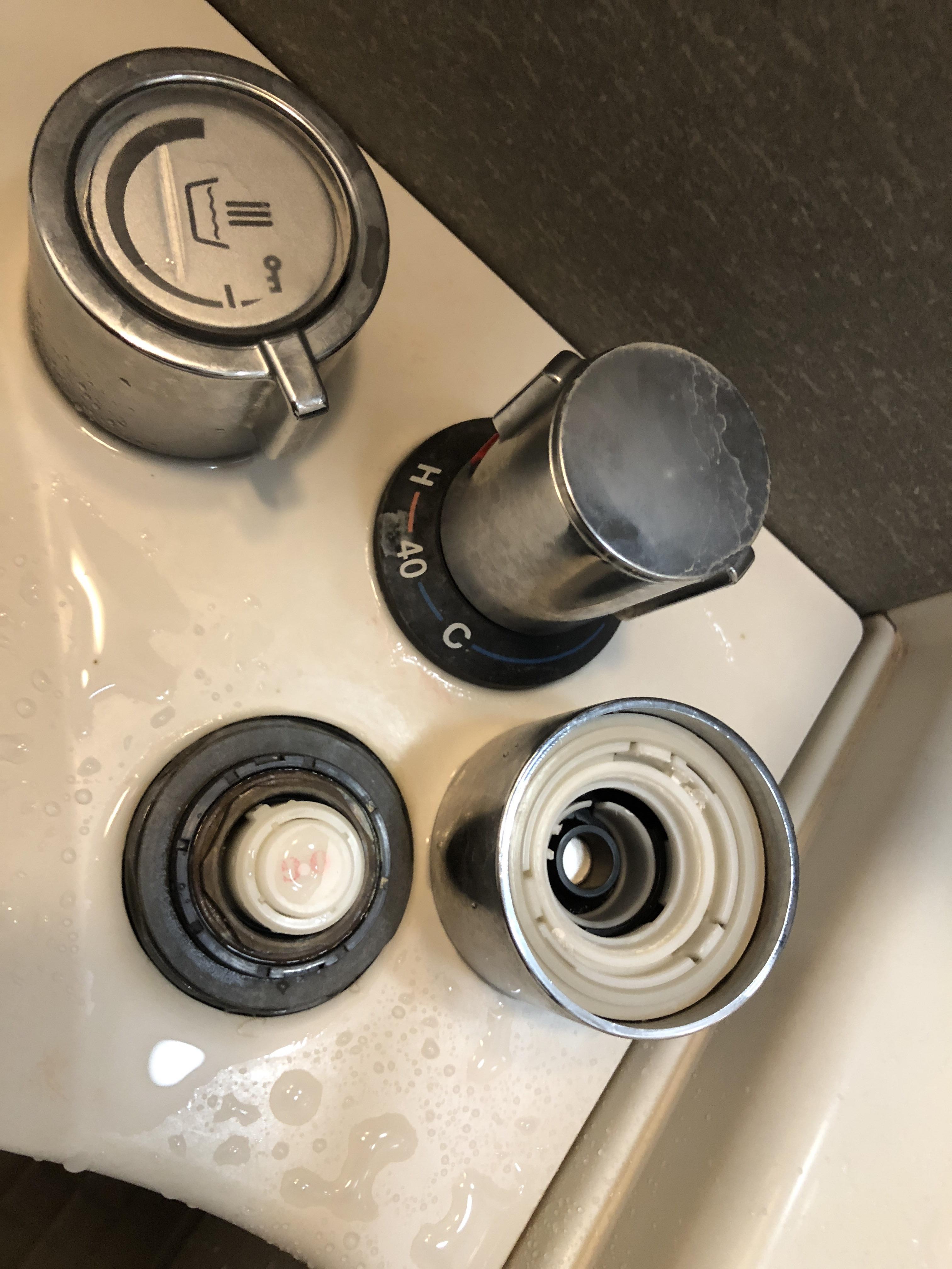 TOSTEM shower knob spent three hours trying to put it back on properly