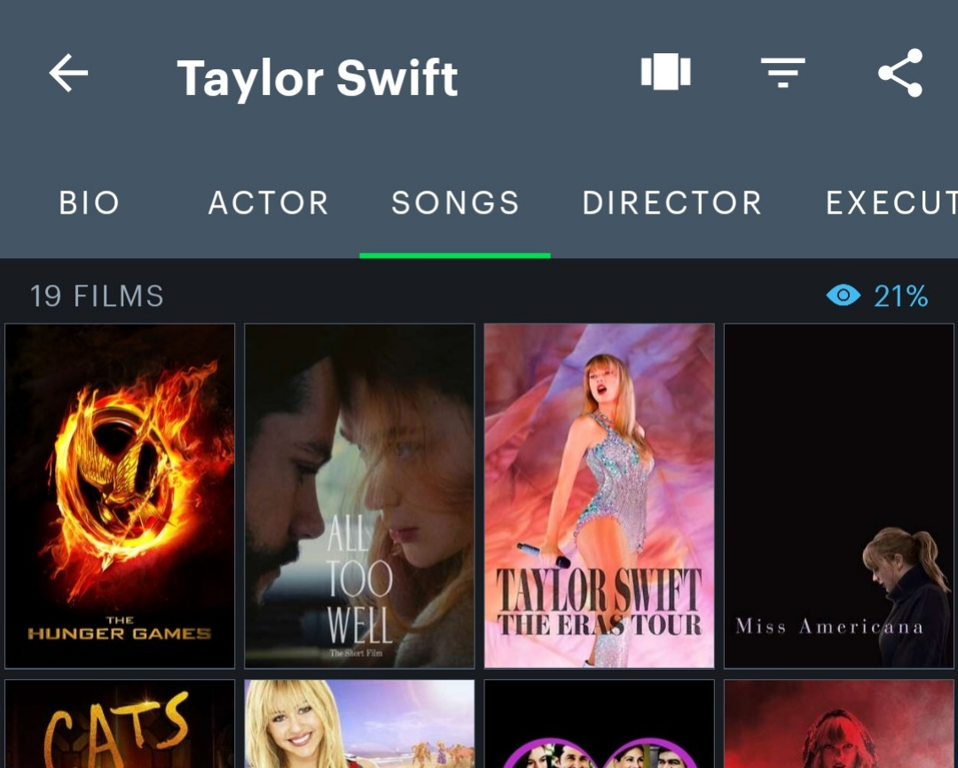 Since when does Letterboxd have a 'songs' tab? r/Letterboxd