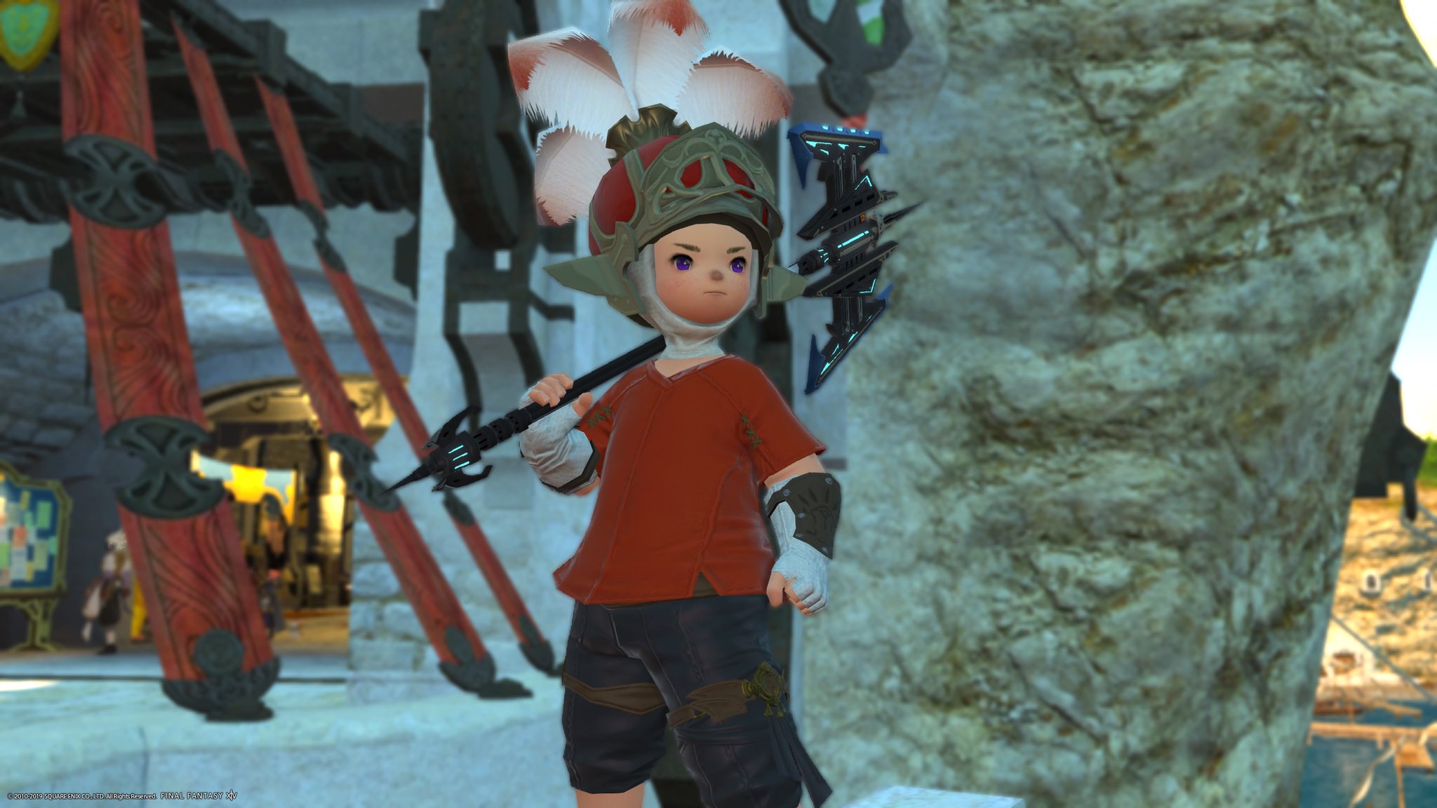 A pic of my Onionknight glam. Wish I had a blue Onion Helm... r/ffxiv