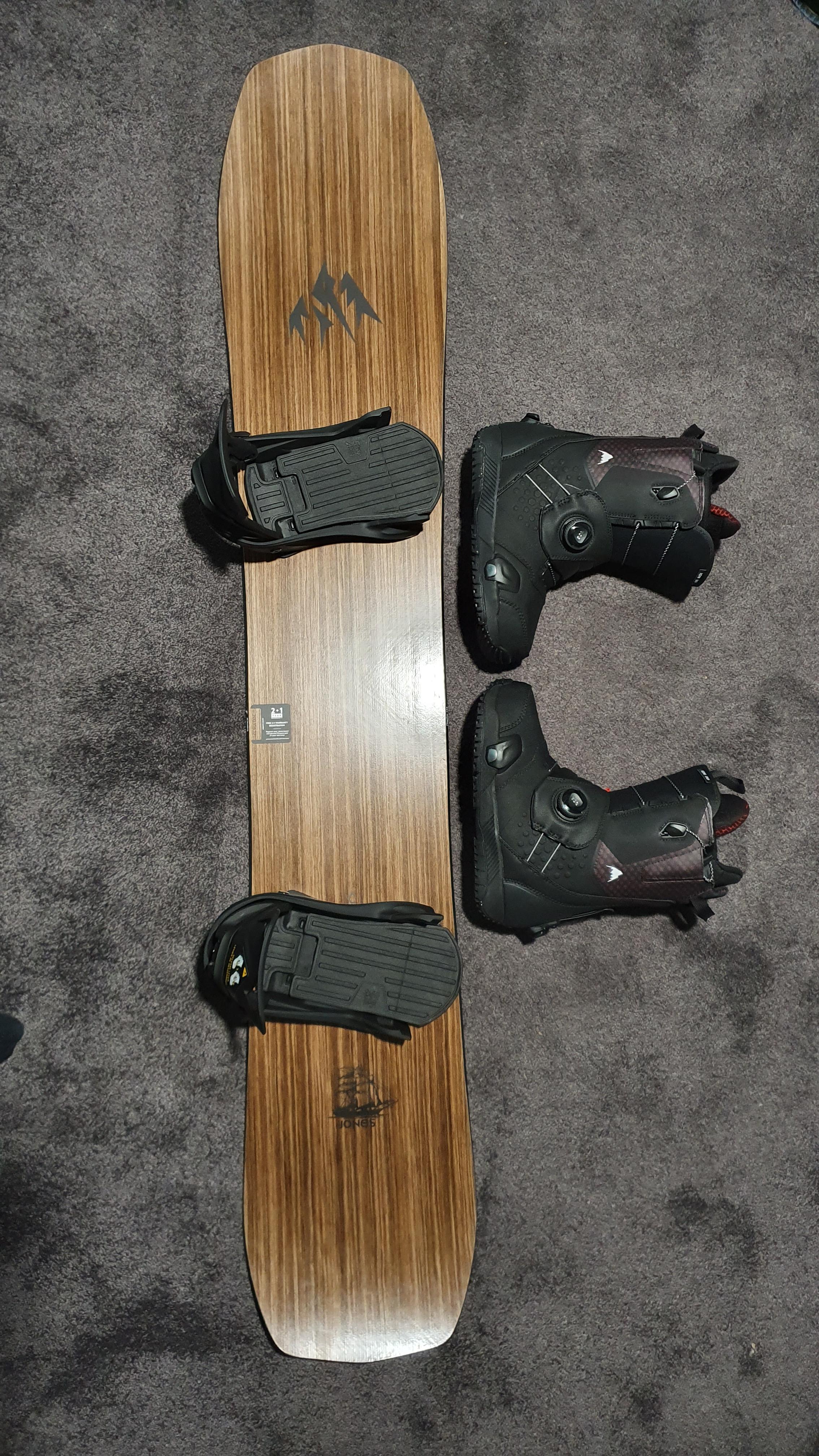 New setup complete. Jones Flagship 164 and ION Step ons. So stoked, can