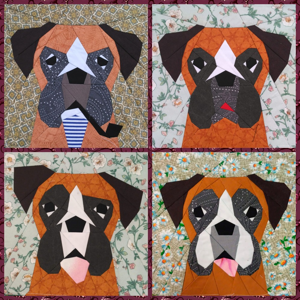 Boxer dog Quilt Block Pattern r/crafts