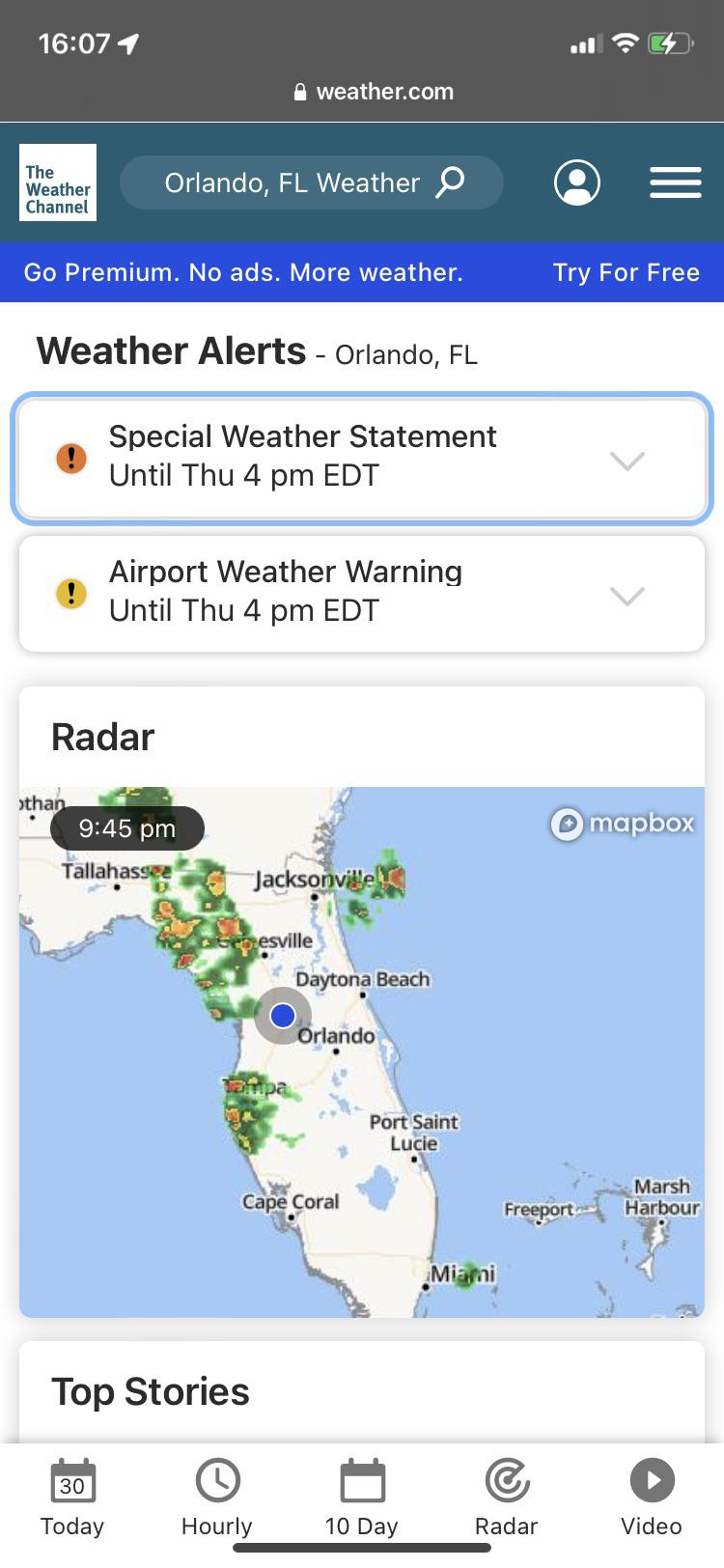 What is an airport weather warning? r/weather