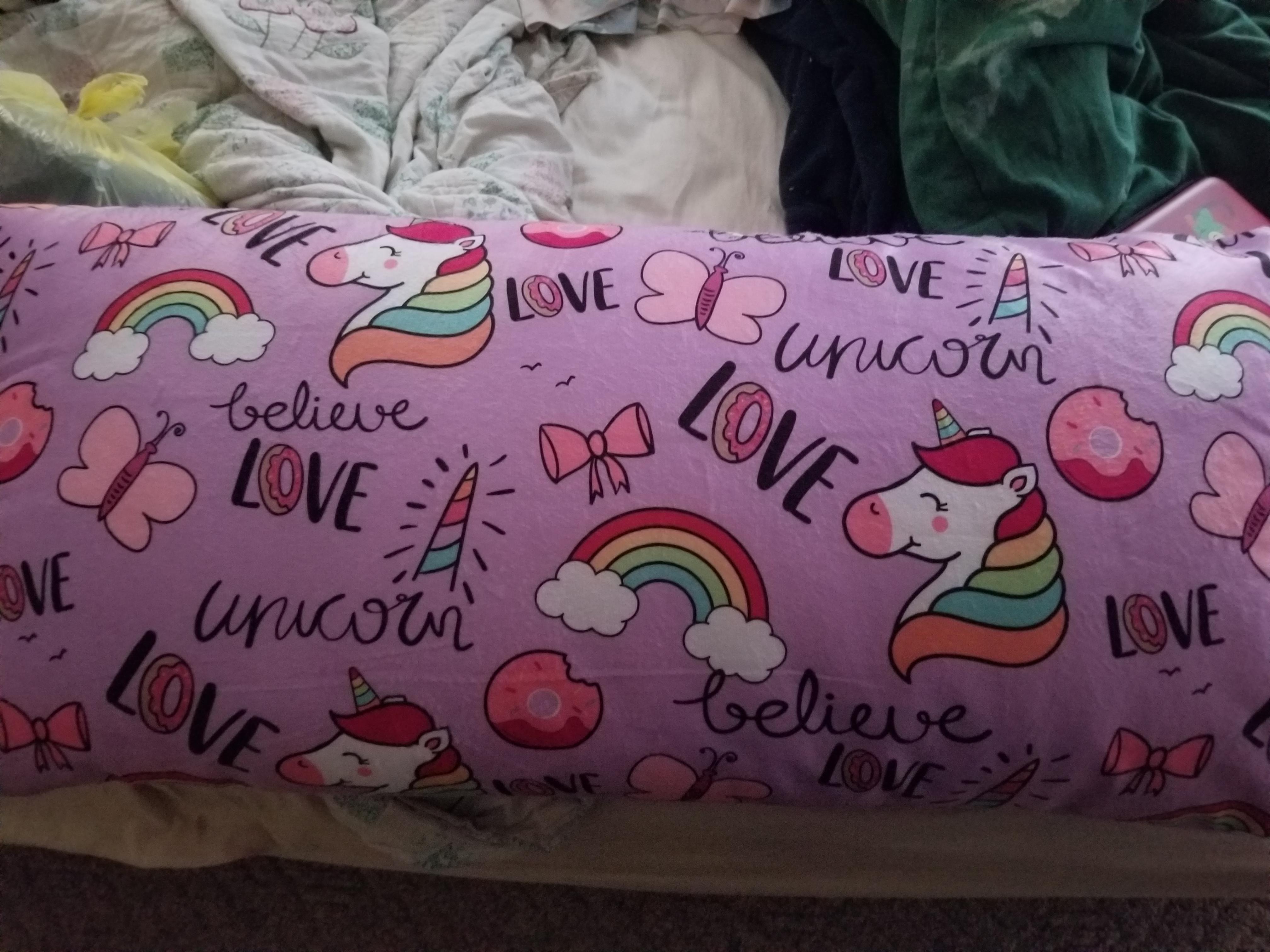 HMF this overstuffed unicorn pillow! My mom just bought the last one