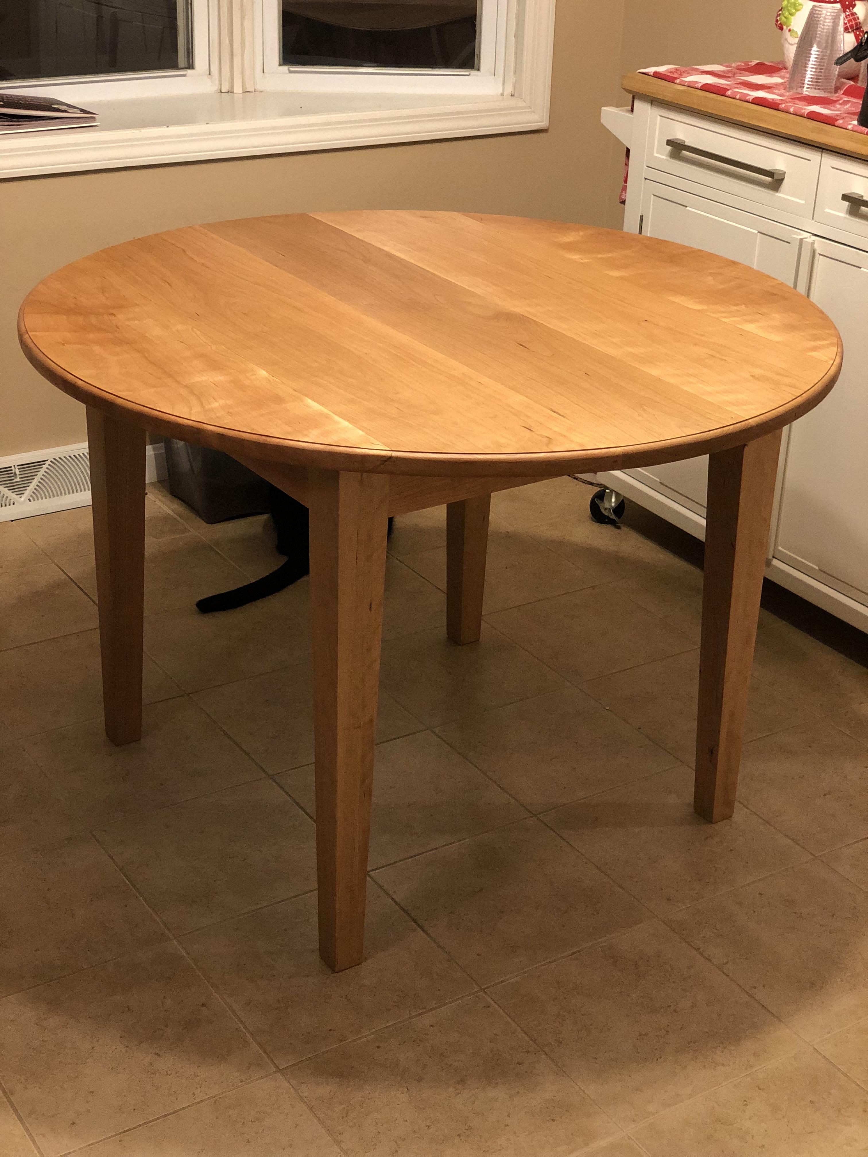 Cherry kitchen table. Lots of firsts in this project. First time using
