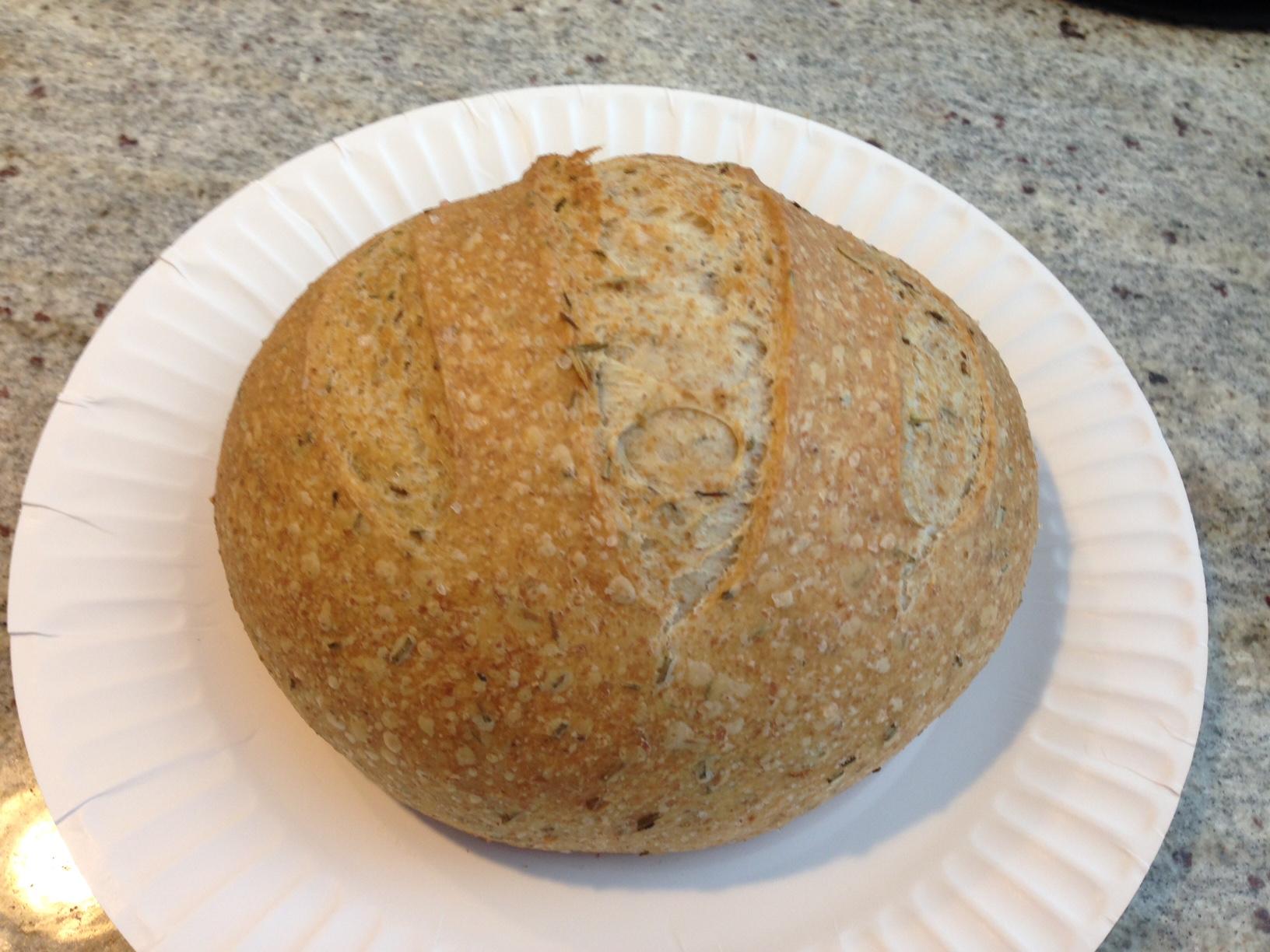 Whole Wheat Rosemary Olive Oil Loaf r/Breadit