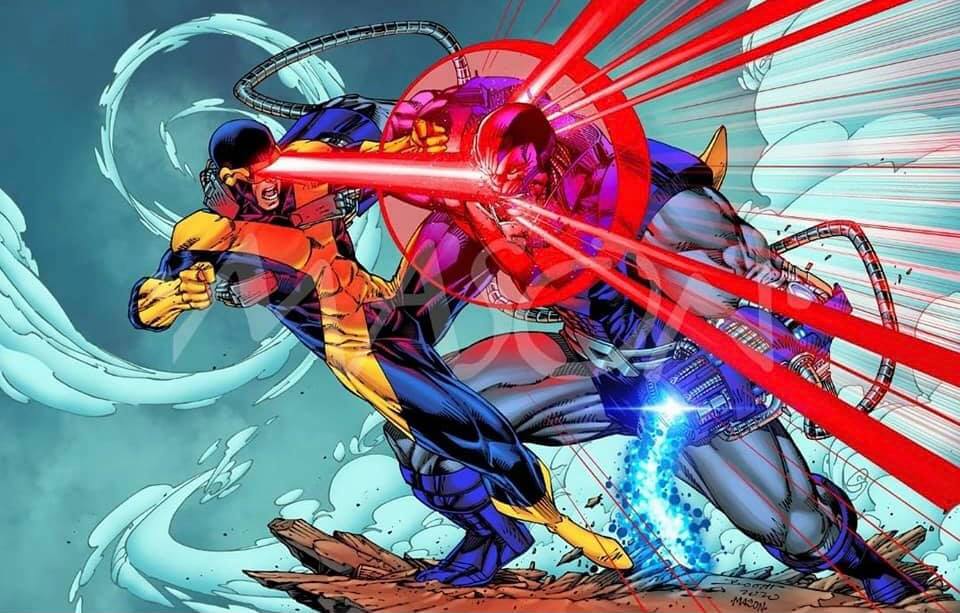 Cyclops vs. Apocalypse by Brett Booth r/Cyclopswasright