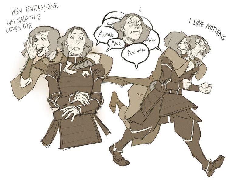 I LOVE NOTHING! “ Lin Beifong r/legendofkorra
