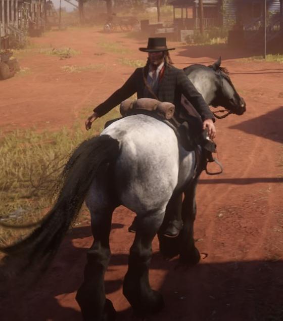 That's not how you ride the horse Arthur. reddeadredemption