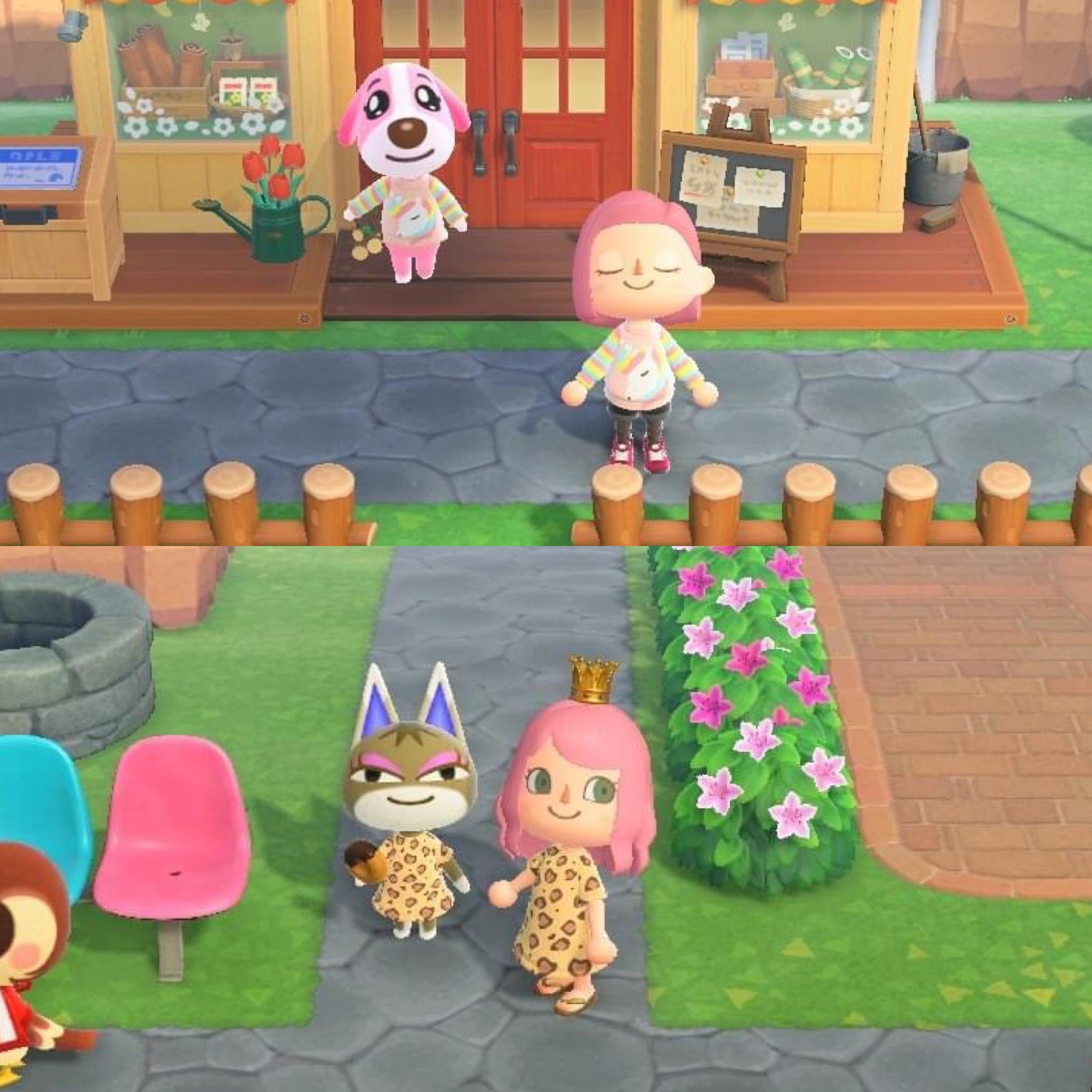 I love matching with my villagers when they wear my custom designs