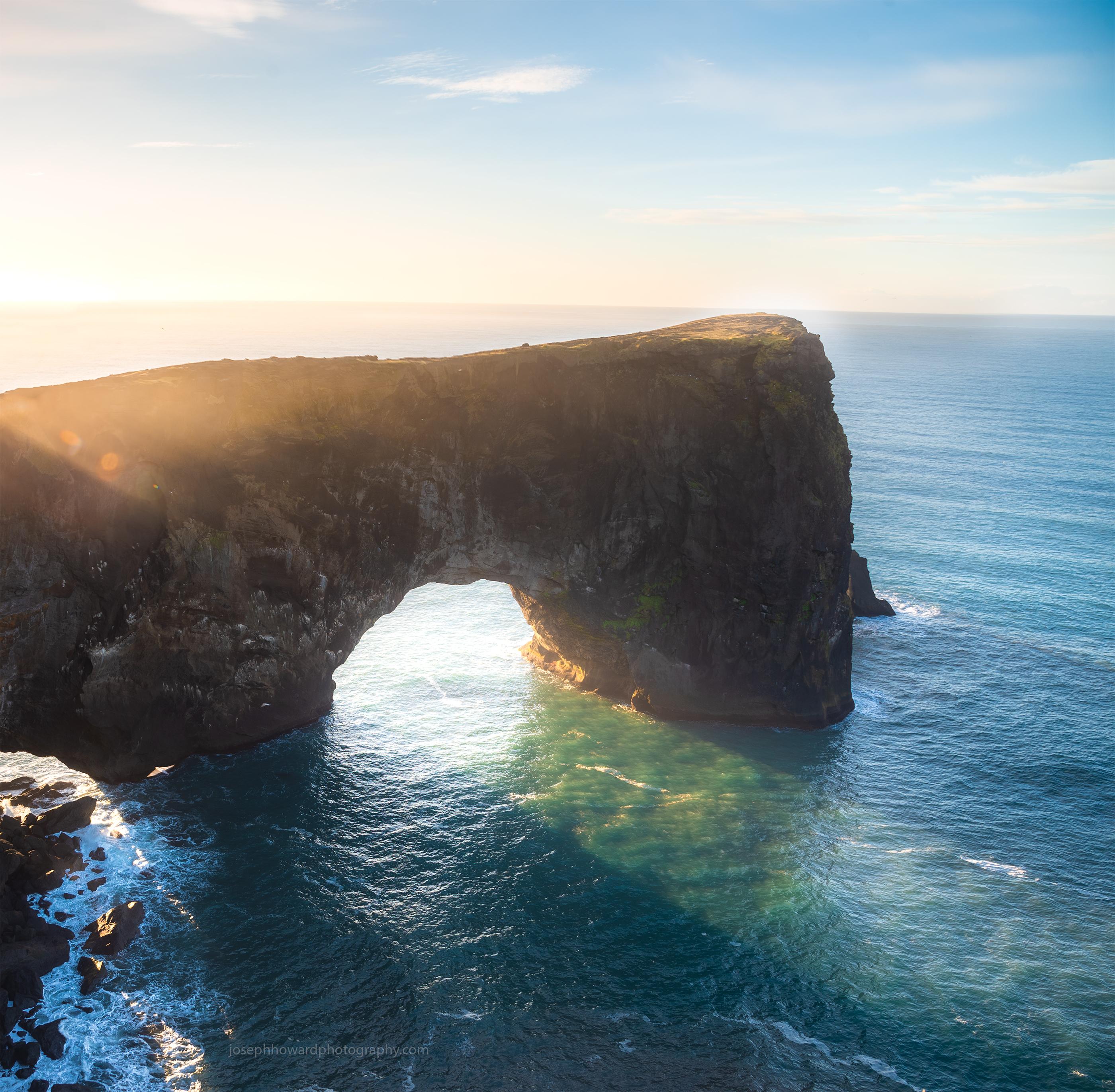The Sea Arch at Dyrhólaey, Iceland [OC] [ 2800x2741] EarthPorn
