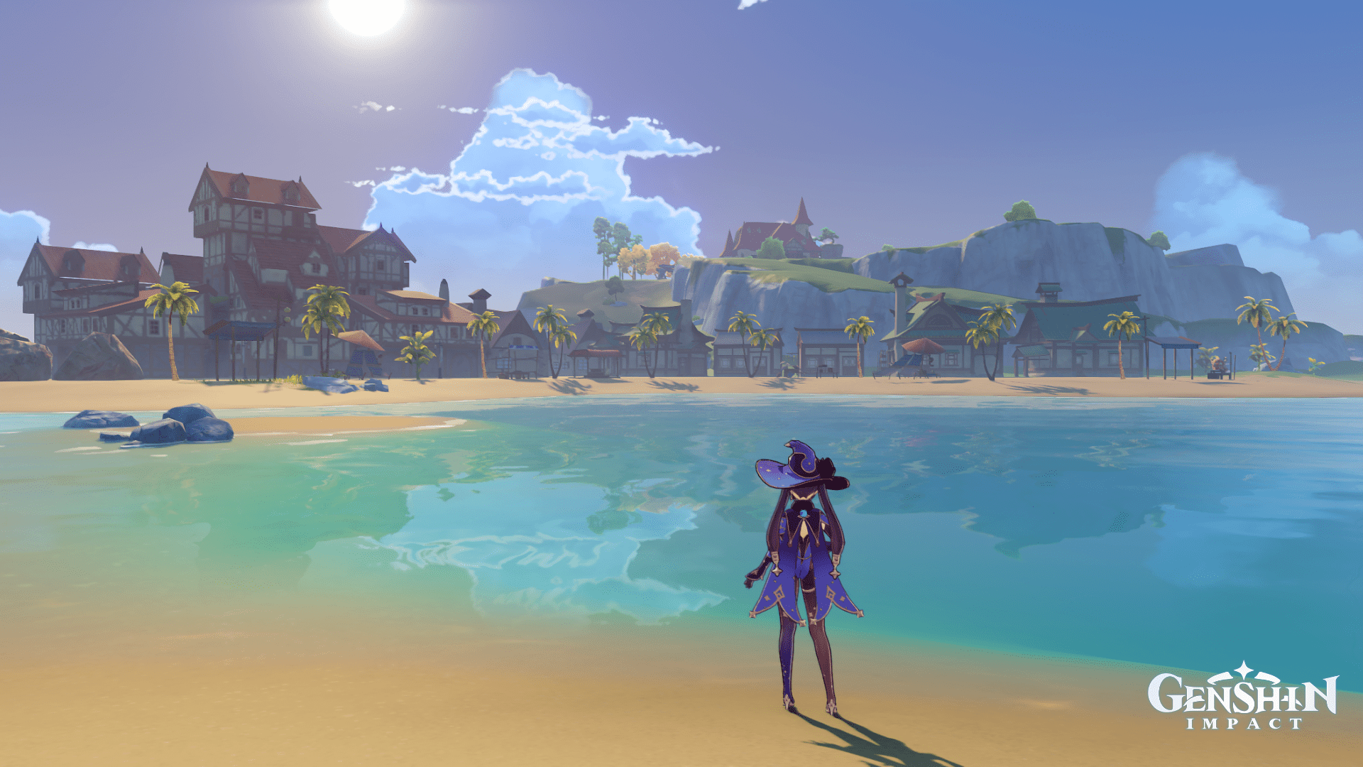 I made a beach town in my teapot r/Genshin_Impact