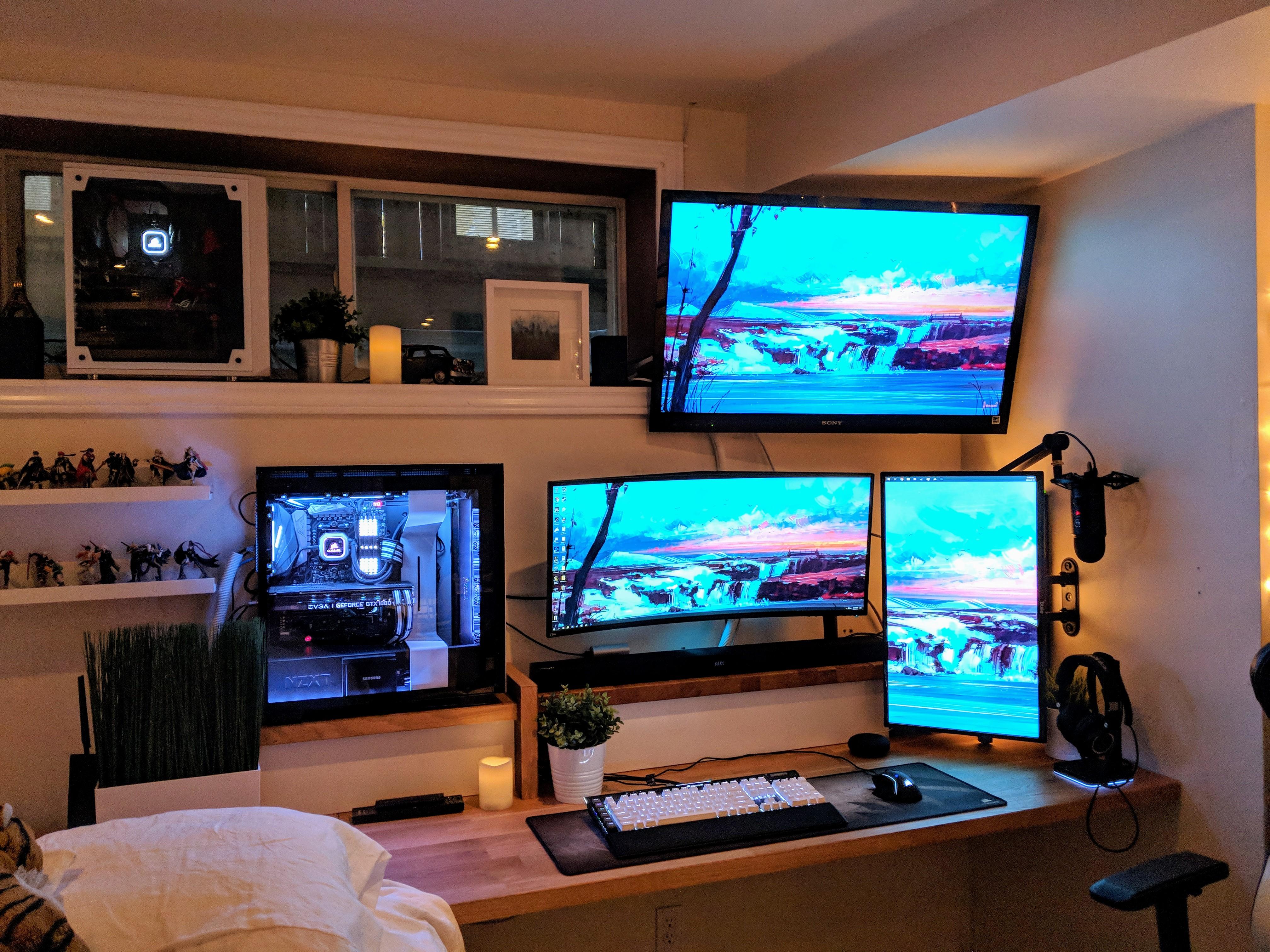 My never finished basement/bedroom battlestation! Album in comments