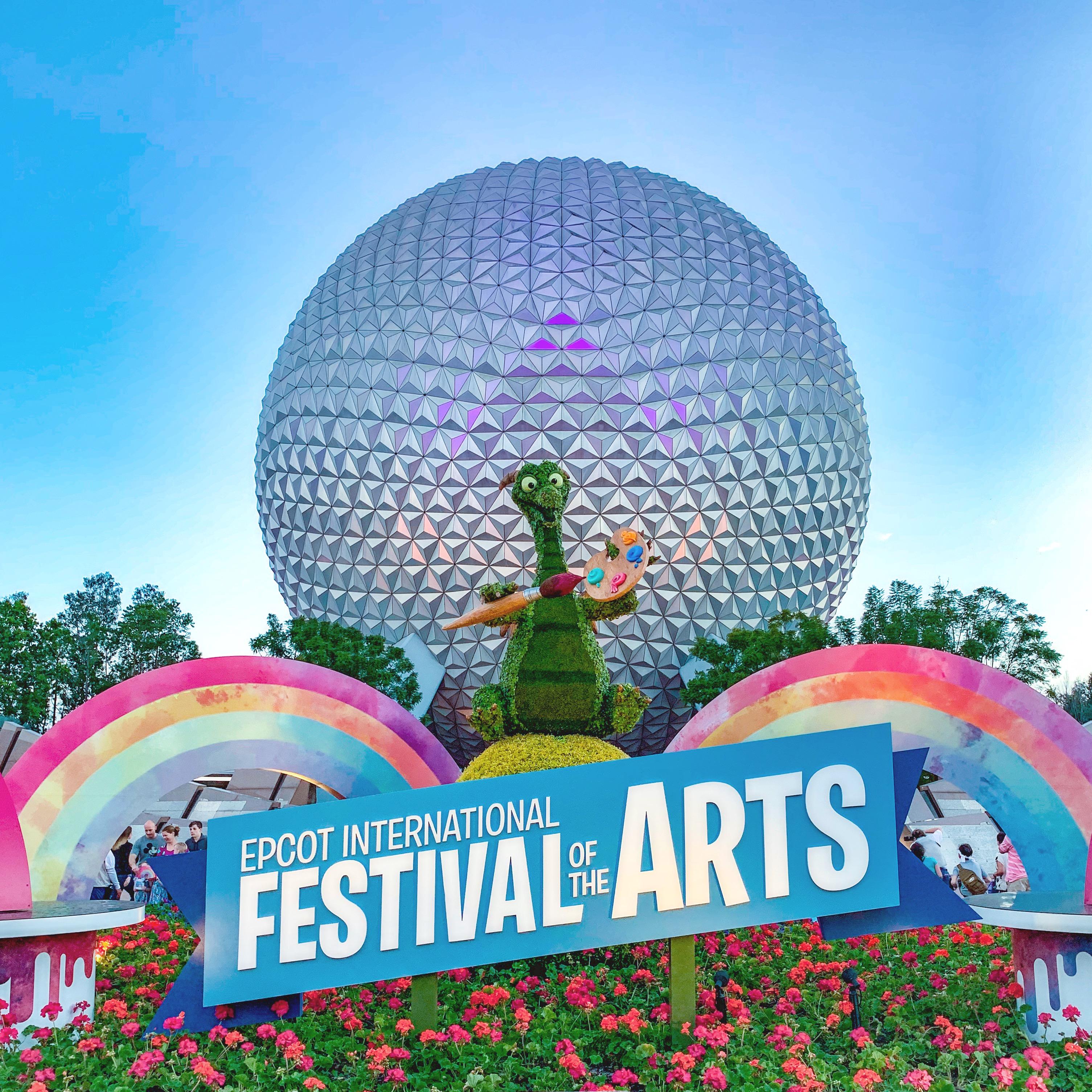 Love walking into Epcot and the first thing you see is Figment! r