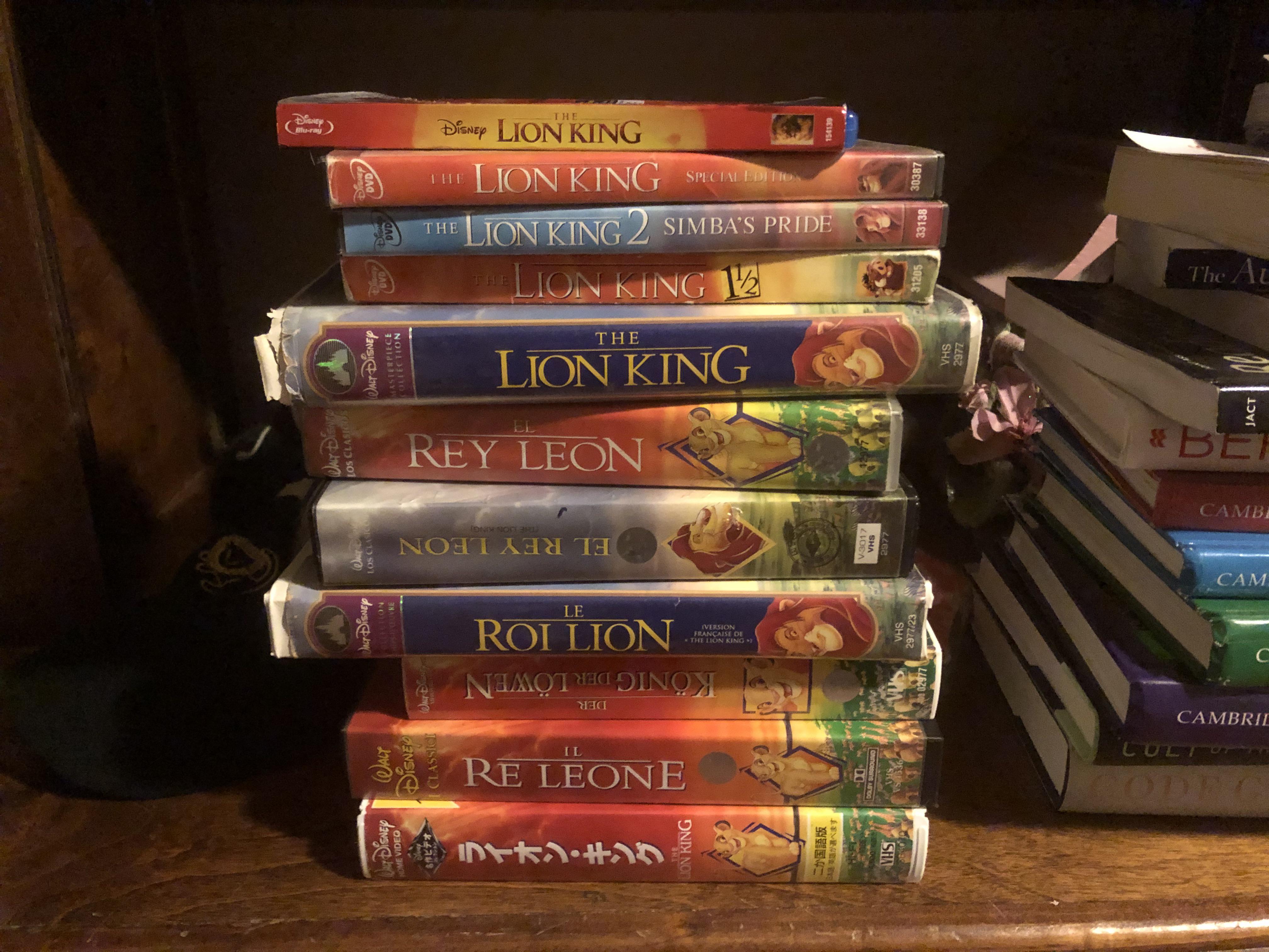My oddly specific special interest is VHS tapes of Lion King