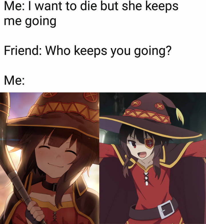 Best girl in Konosu🅱a Animemes