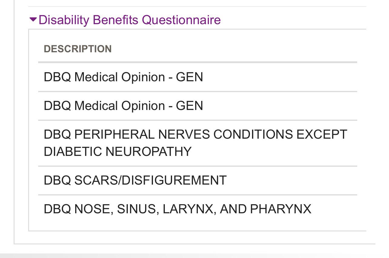 DBQ Medical opinion? r/VeteransBenefits