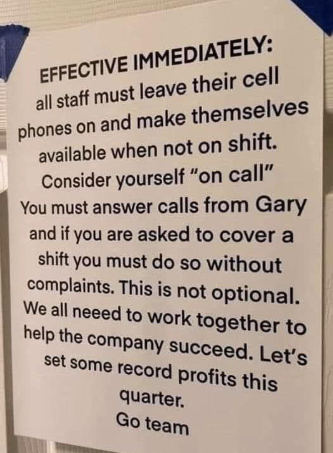 Found this on Twitter. I would quit without a notice. r/retailhell