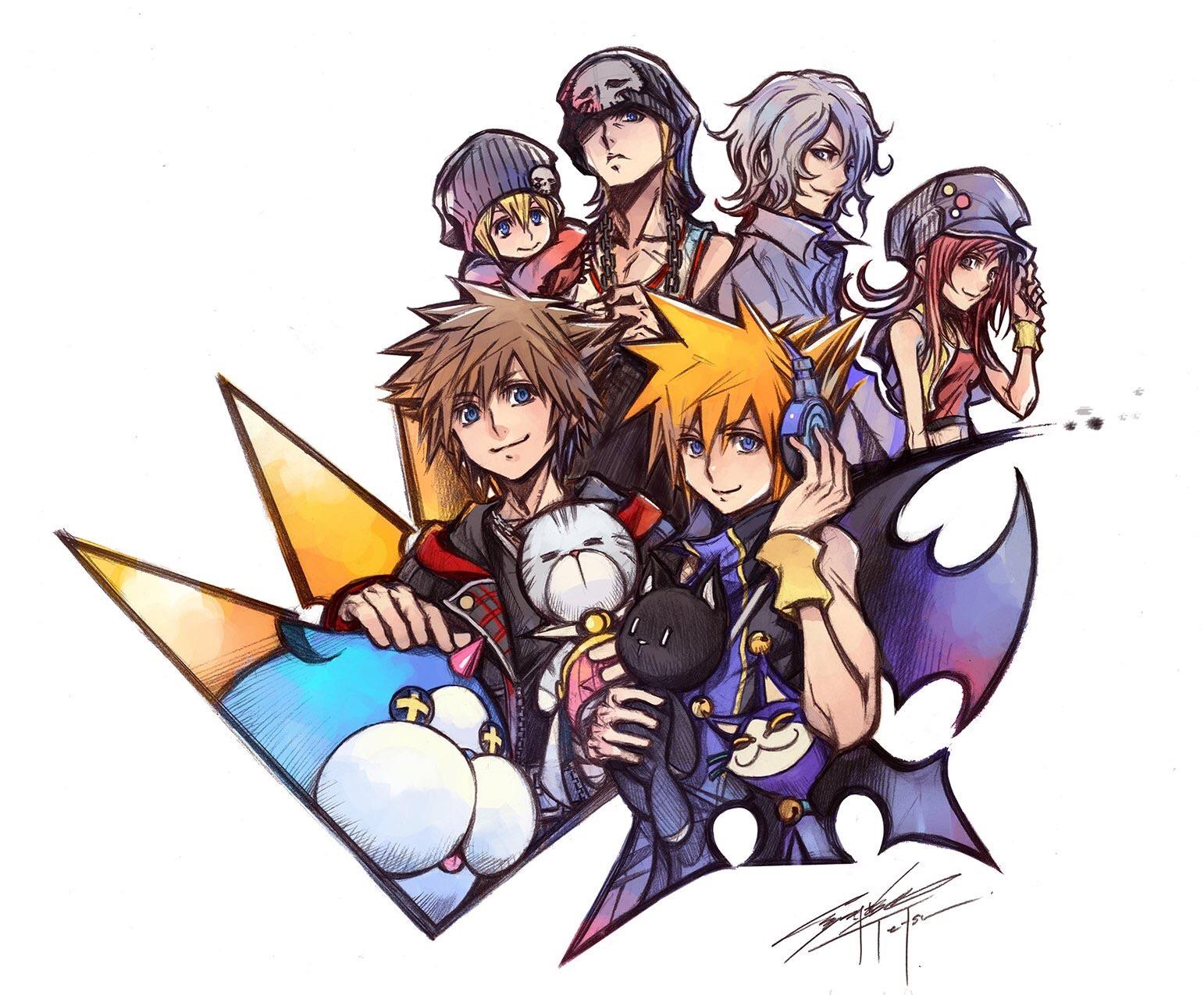 [KH3] NEW KH/TWEWY ART BY TETSUYA NOMURA TO CELEBRATE THE RELEASE OF