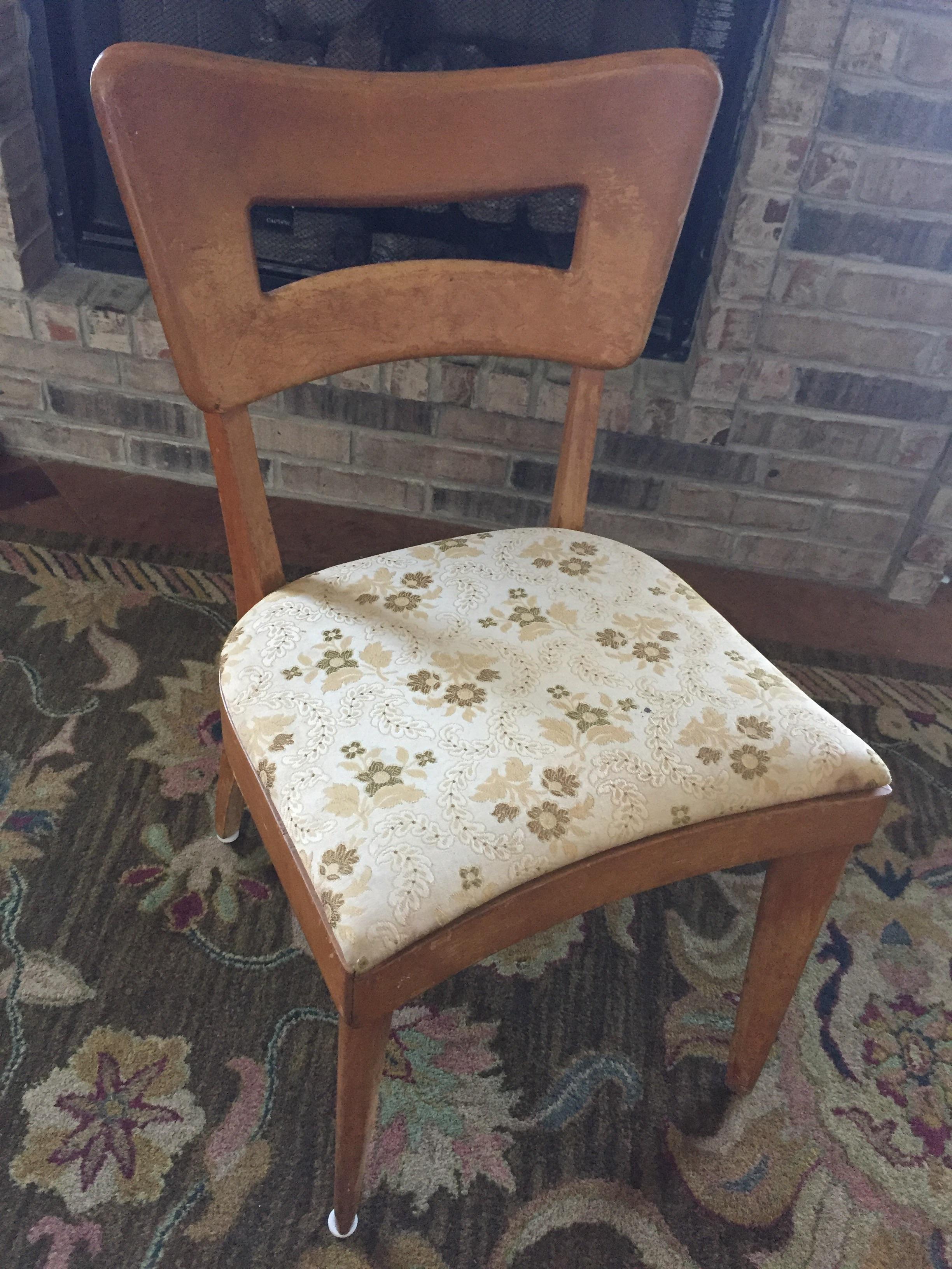 HeywoodWakefield 'Dog Biscuit' midcentury modern chair 4 today at