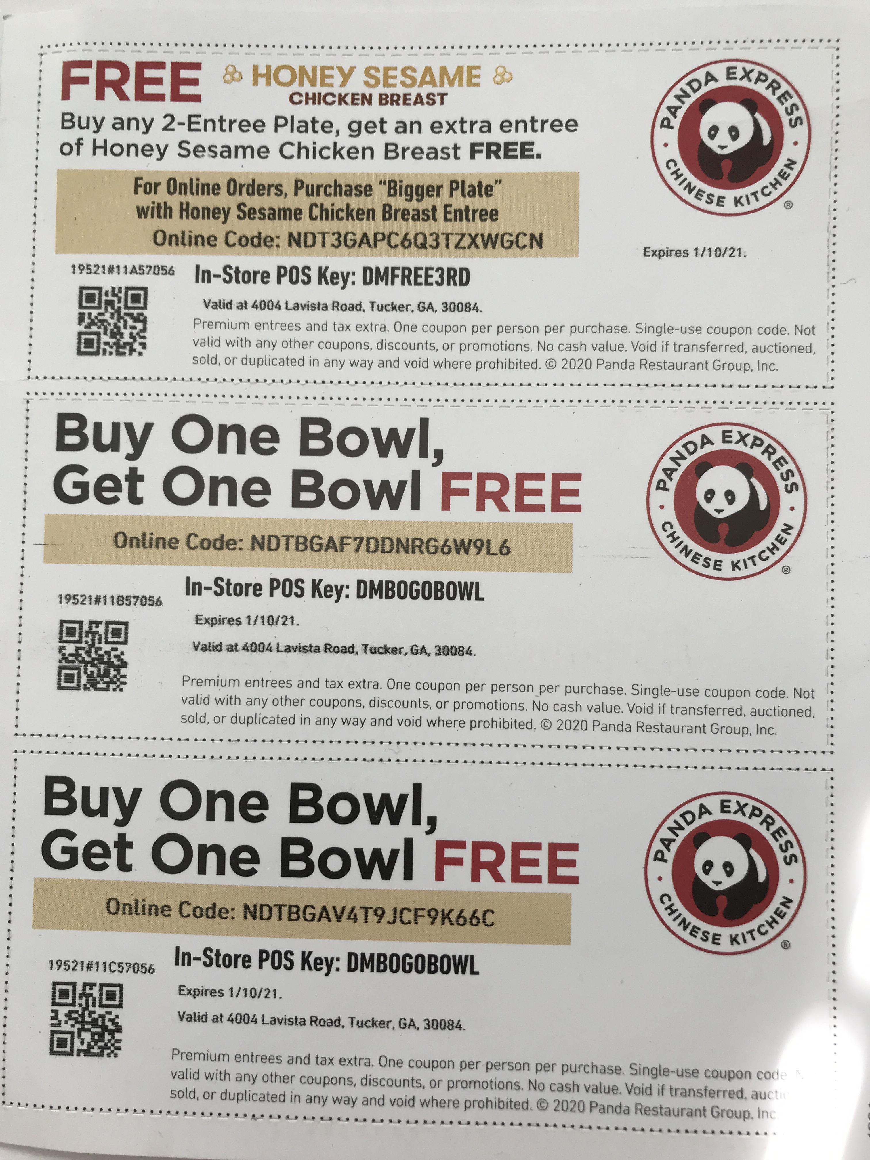 Buy one get one FREE r/PandaExpress