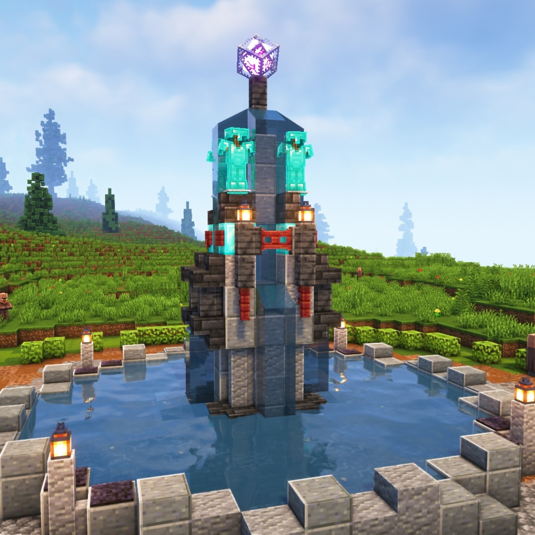 A Fountain Design I made r/Minecraft