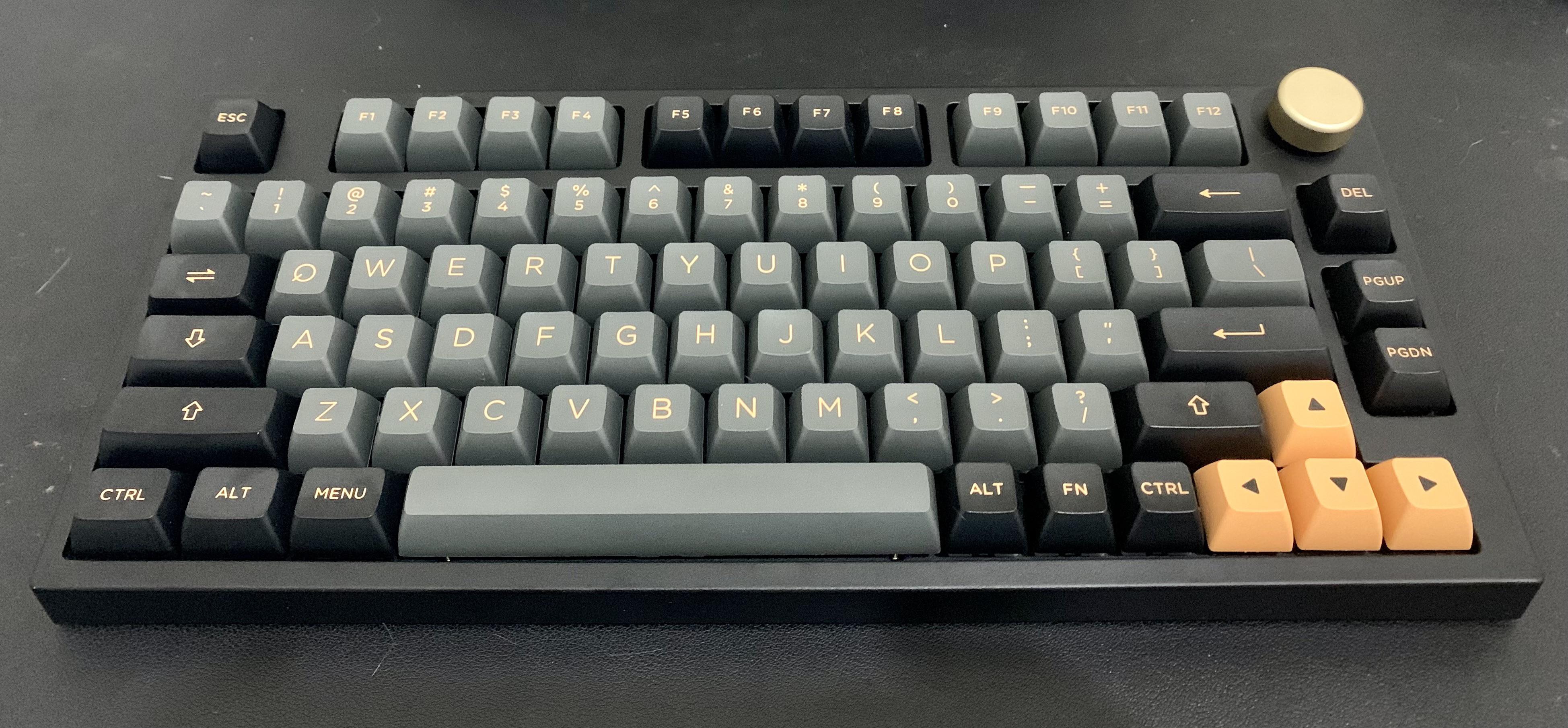 Repainted NJ80 with Akko Black & Bronze Keycaps r/MechanicalKeyboards