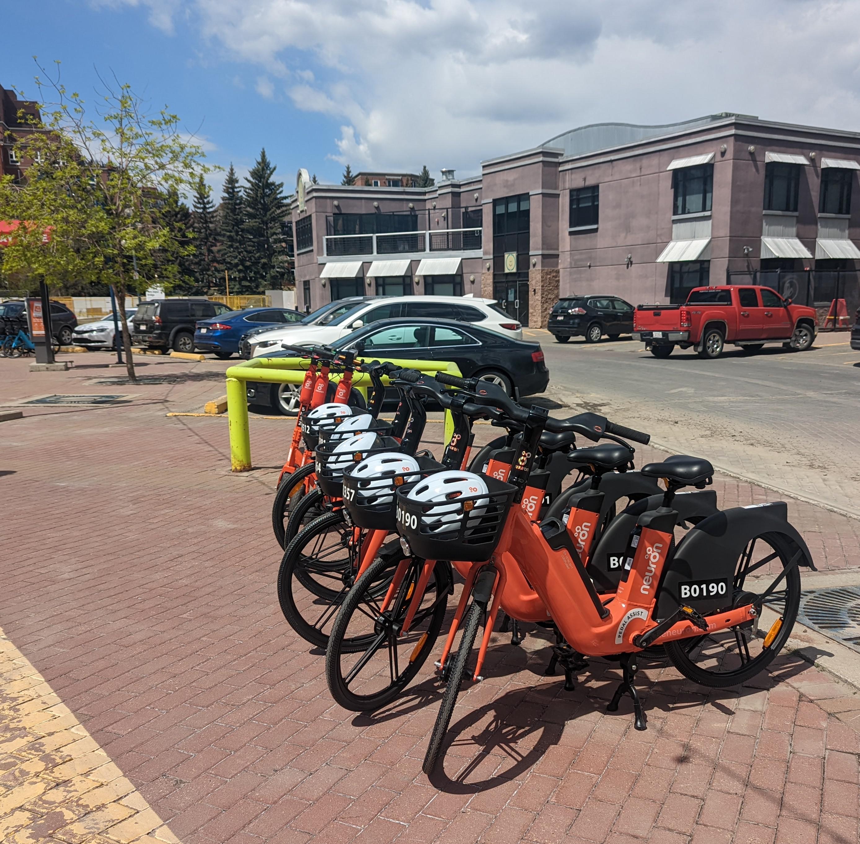 The bikes are in, spotted at Eau Claire Market r/Calgary