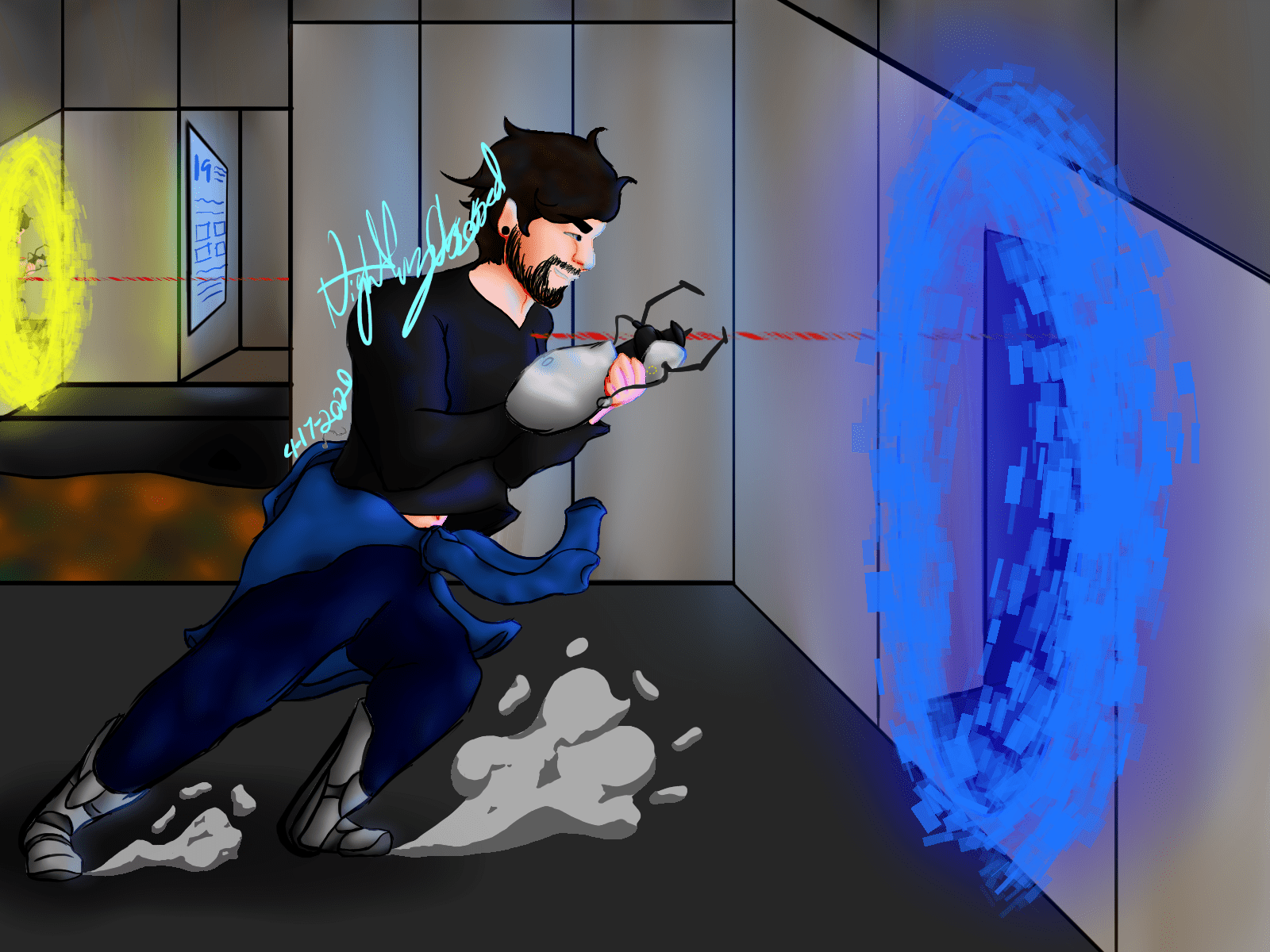 Portaly and speedy things (took a few hours of work but I made this