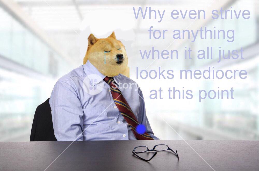 Desk jockey doge r/sadbuddyretard