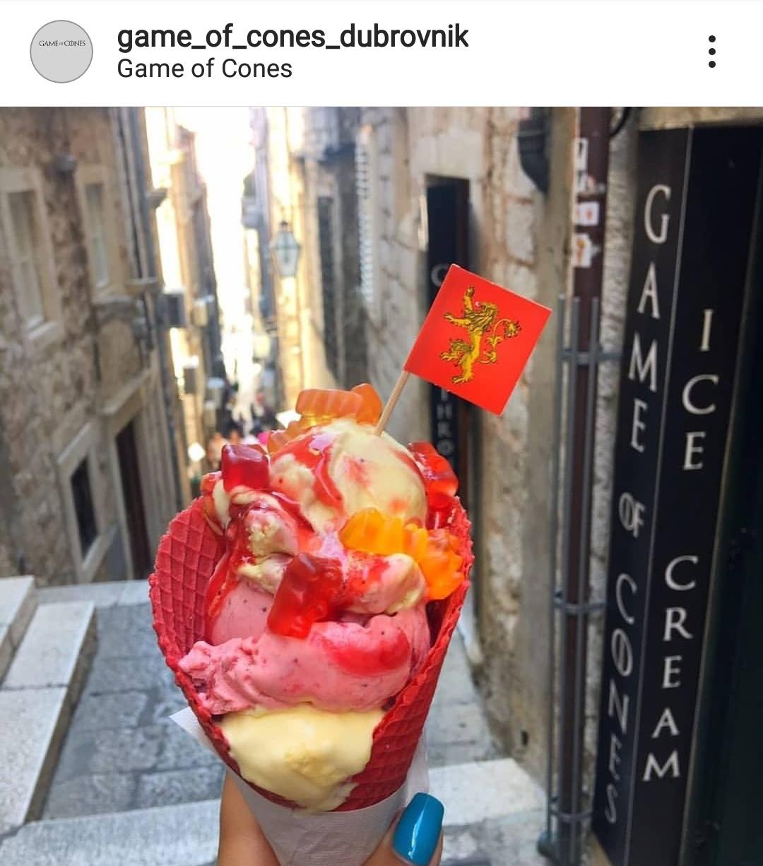 [No spoilers] Game of Cones Queen Regent ice cream in Dubrovnik 🇭🇷 r