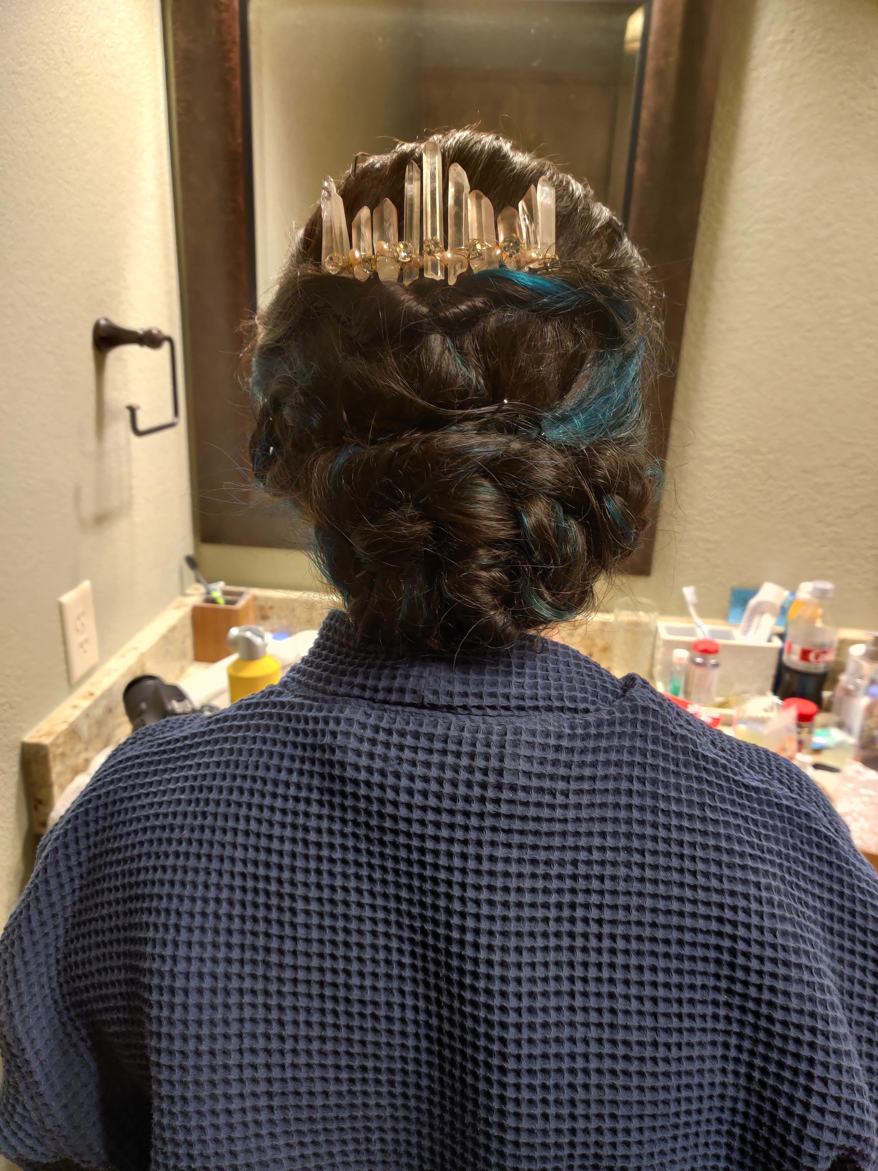 I was so nervous to do my own hair and makeup after our original plans