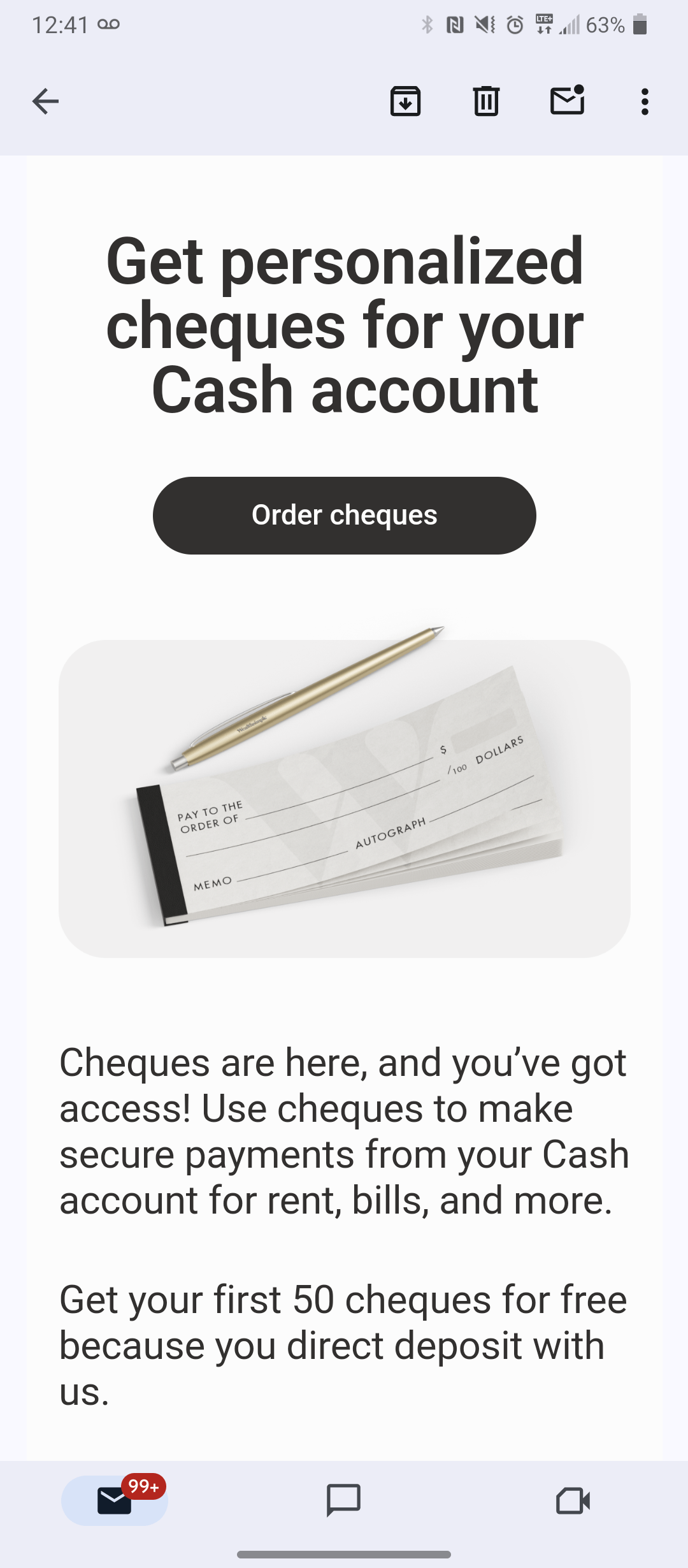 Cheques r/Wealthsimple