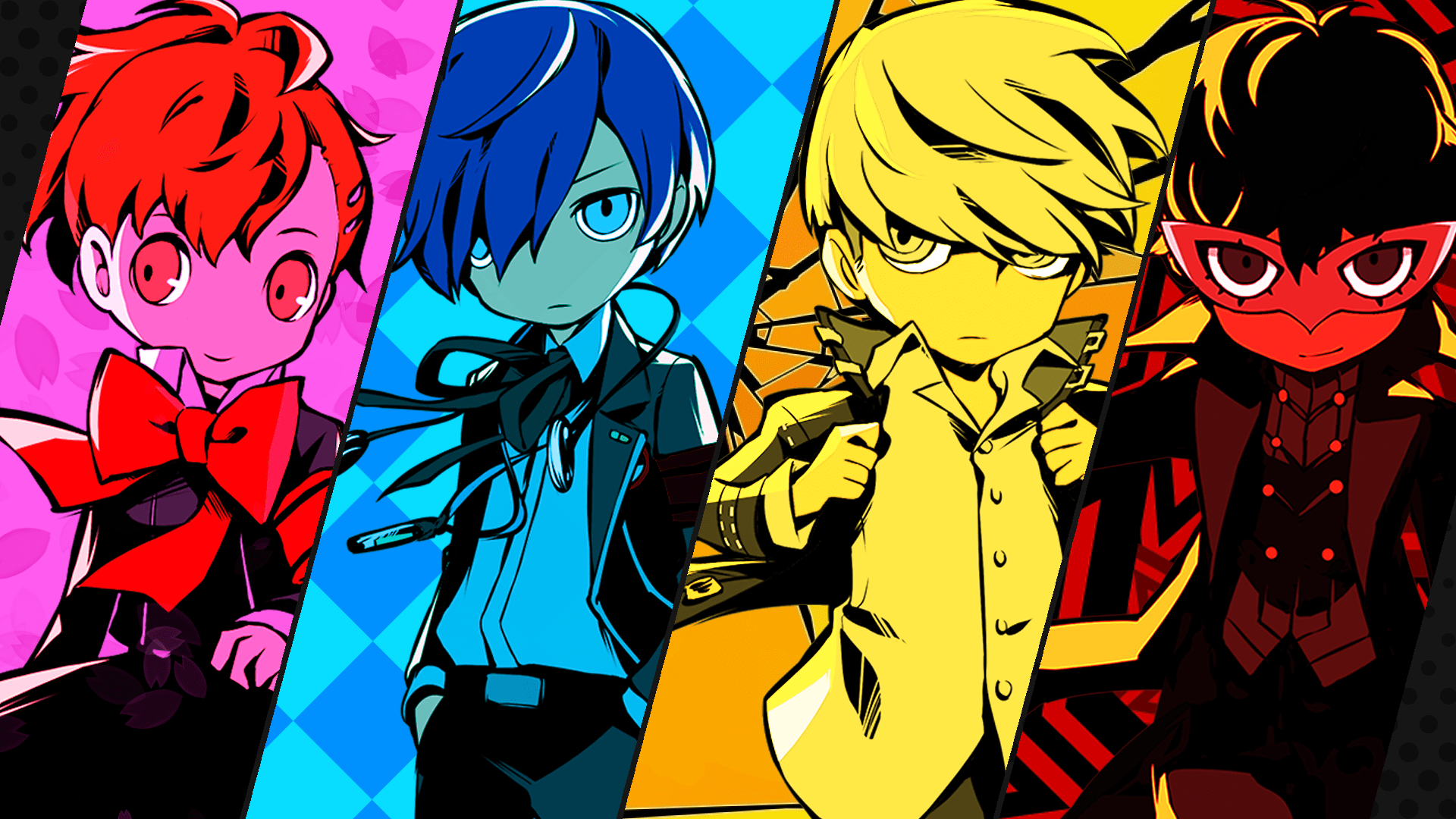 Made a wallpaper using the MCs from Persona Q2, what do