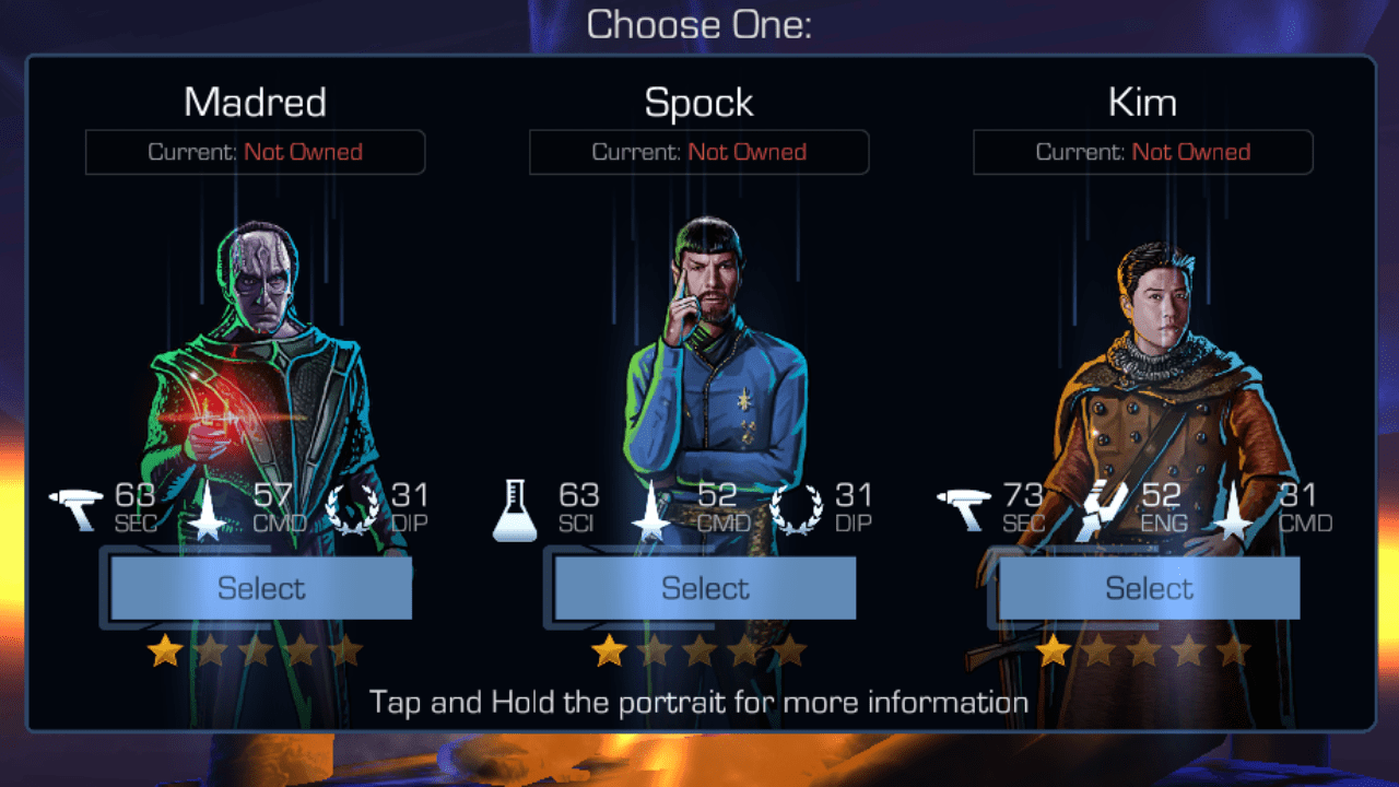 First legendary behold who to choose? StarTrekTimelines