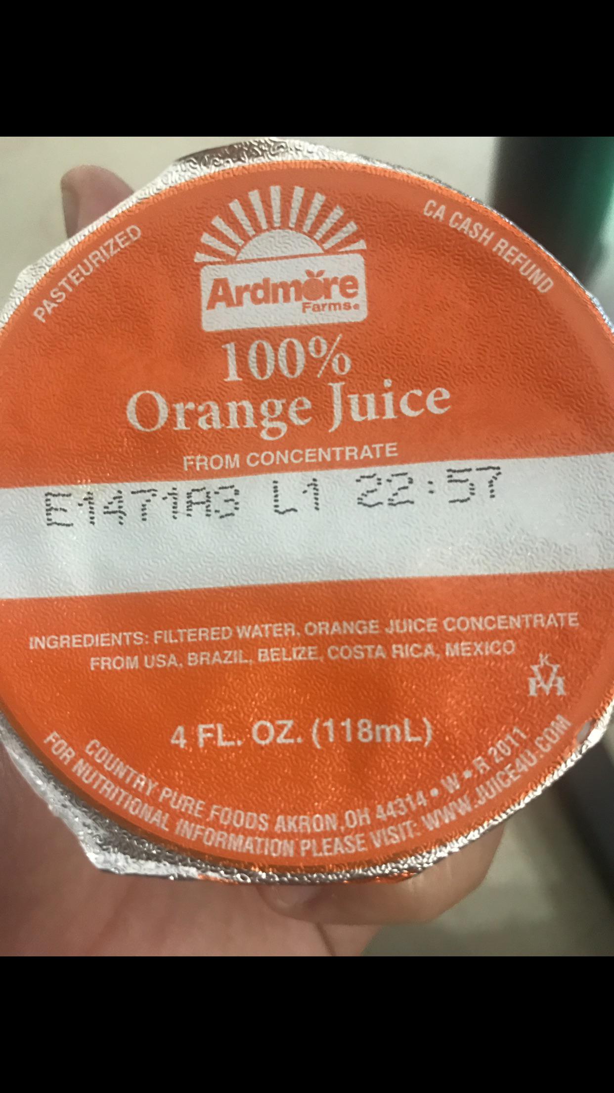 When your orange juice has visited more countries than you. r