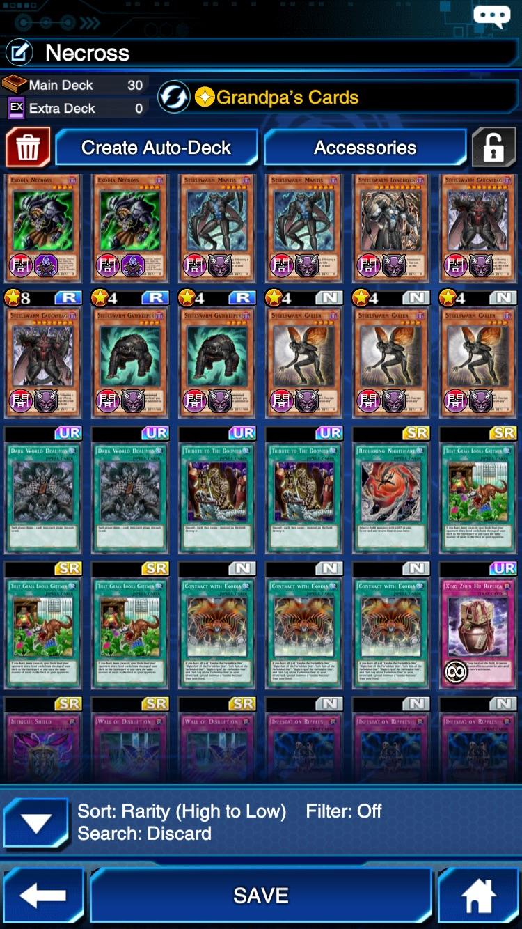 How does my deck look for exodia necross? DuelLinks